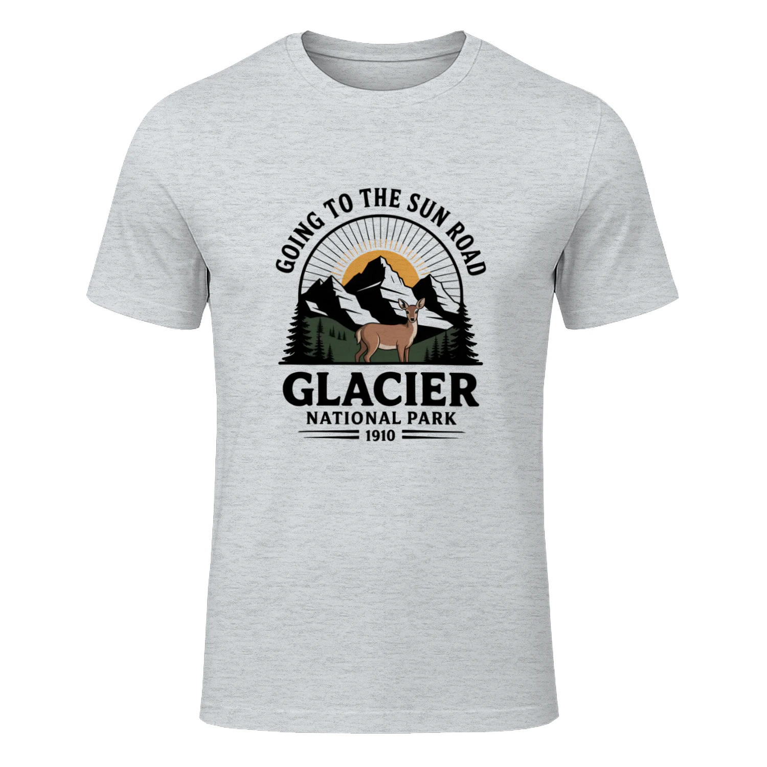 Explore Glacier National Park Wildlife Adventure Tee