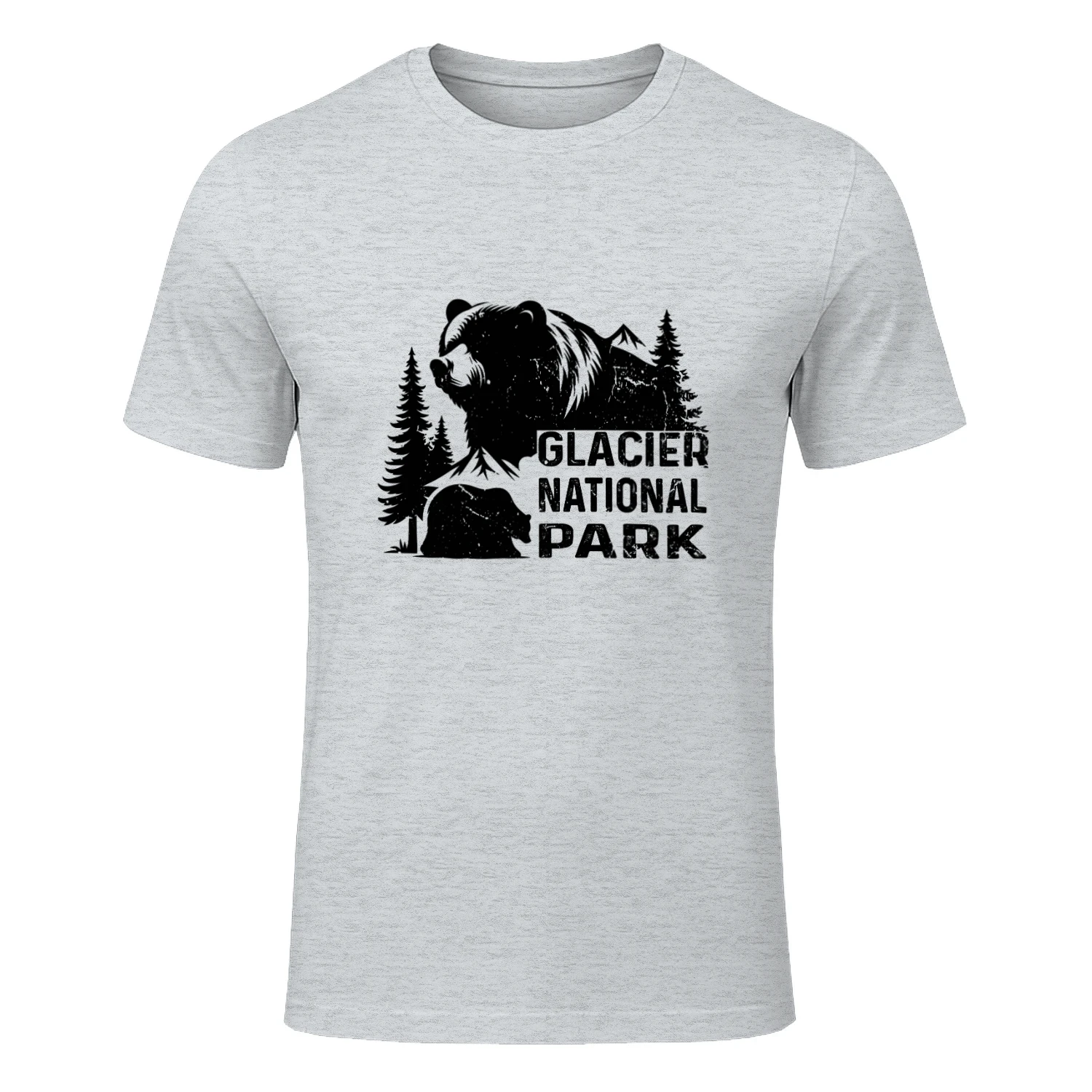Vintage Glacier National Park Mountains Graphic