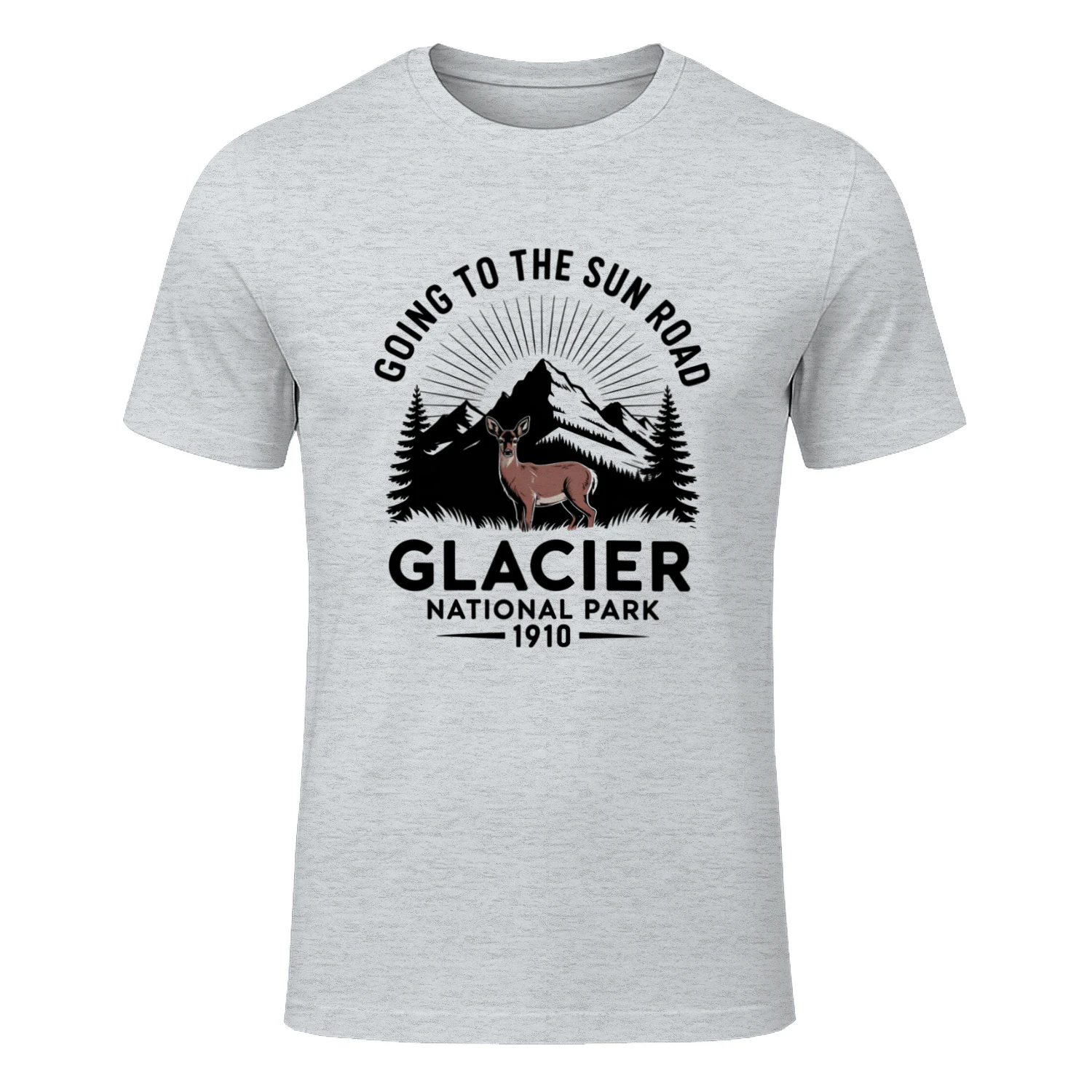 Glacier National Park Montana Wilderness Graphic