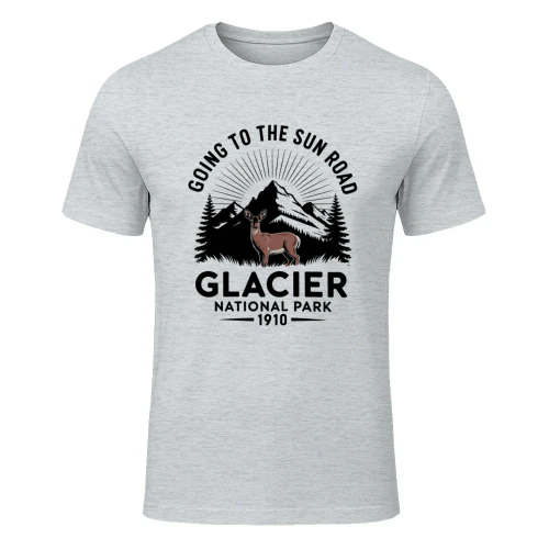 Glacier National Park Montana Wilderness Graphic