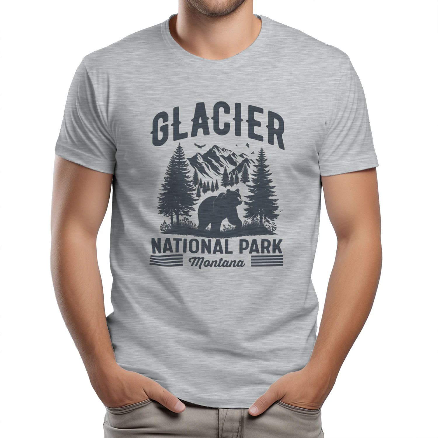 Glacier National Park Montana Adventure Tee