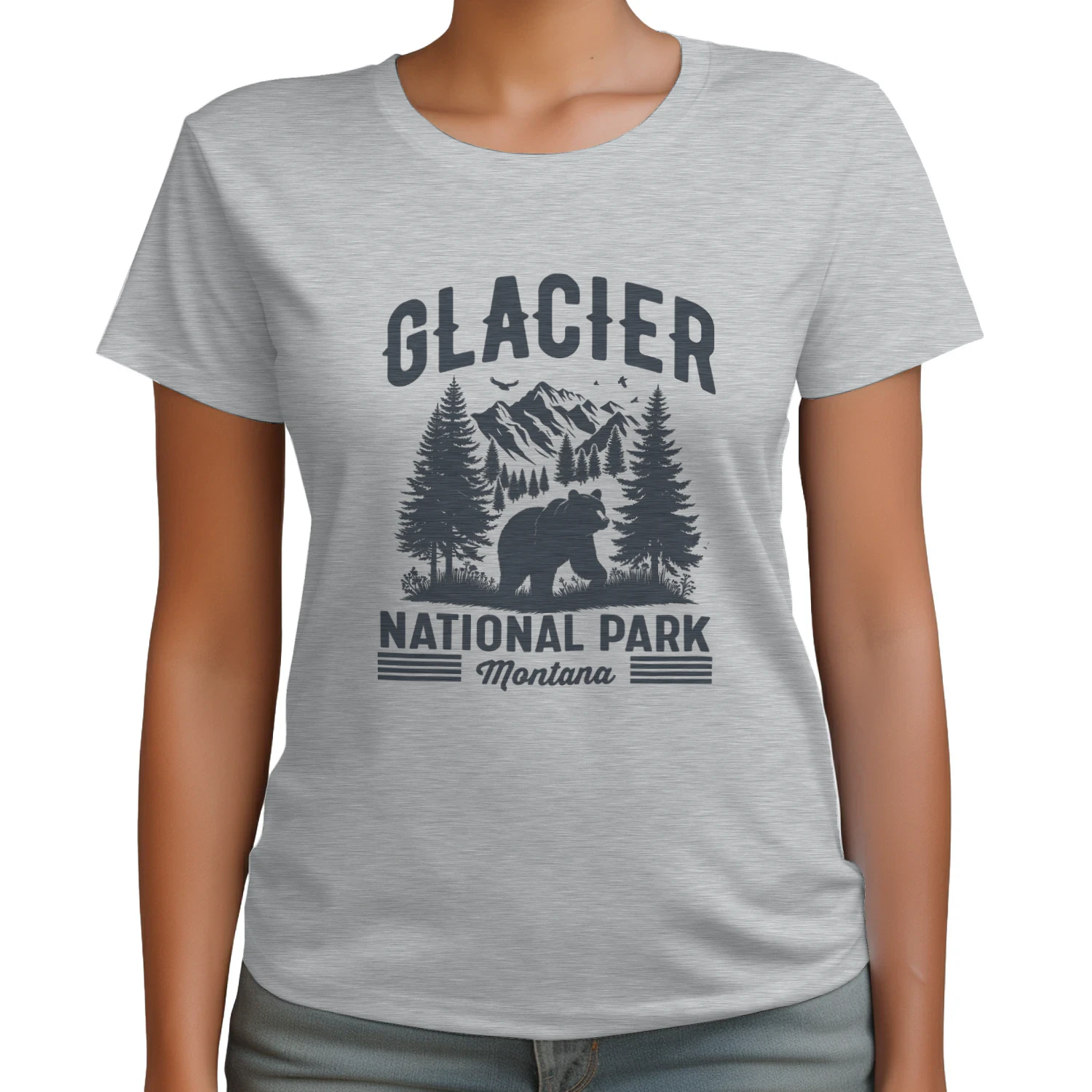 Glacier National Park Montana Adventure Tee