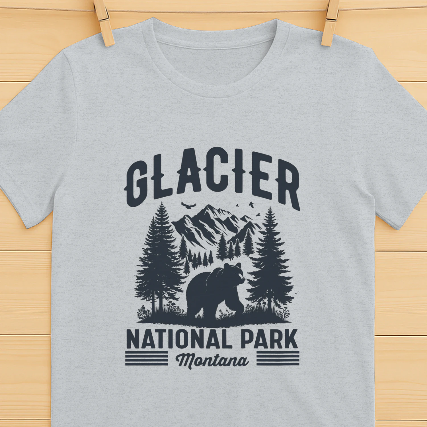 Glacier National Park Montana Adventure Tee