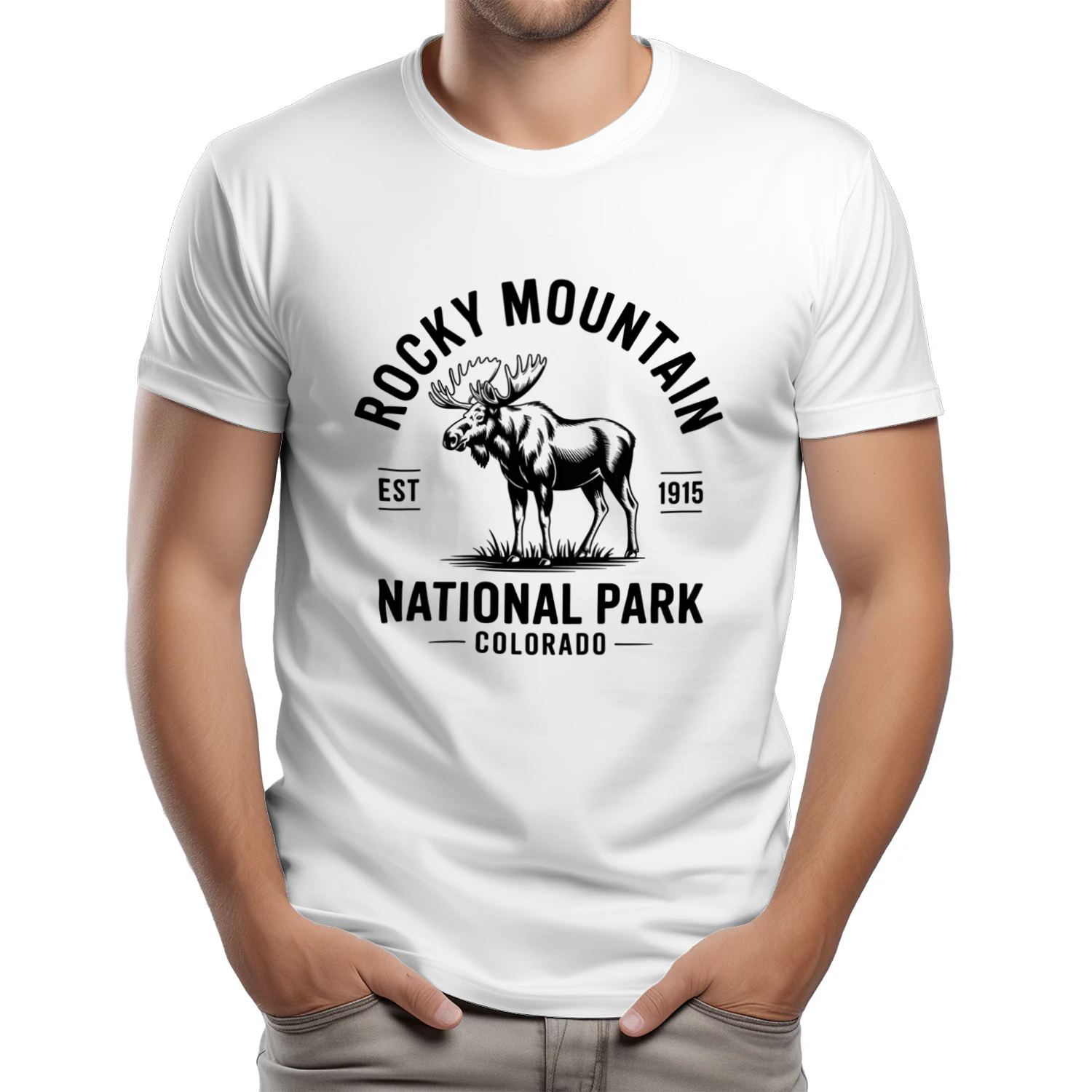 Rocky Mountain National Park Retro Graphic Design