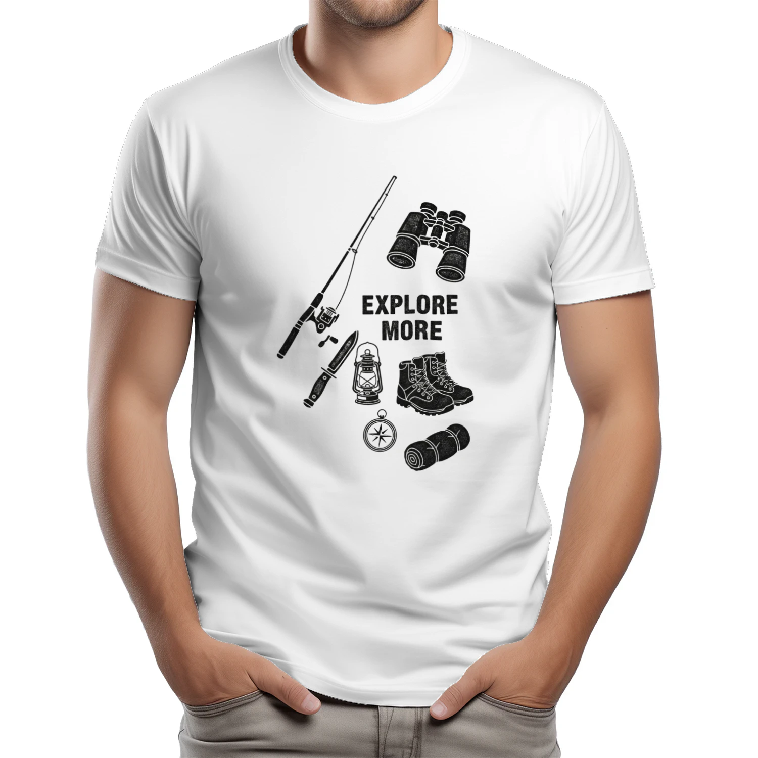 Classic Backcountry Camping T-Shirt – Nostalgic Wilderness Graphic Tee