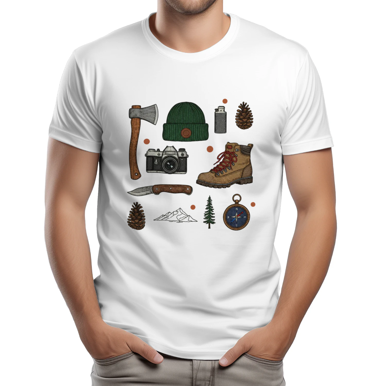 Camp Life Graphic T-Shirt – Cozy Campfire Outdoor Camper Tee
