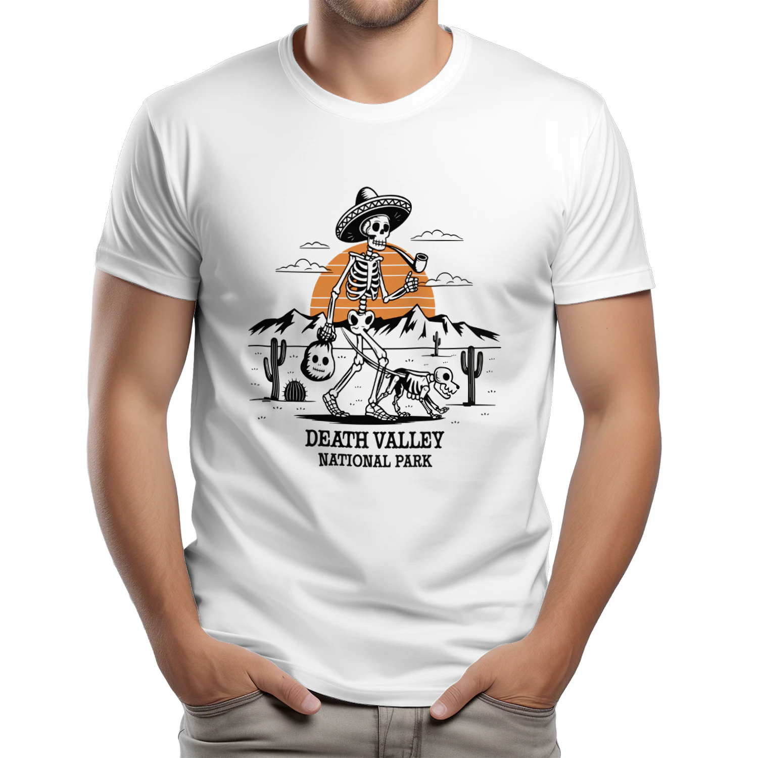 Death Valley National Park Vintage Sunset Design