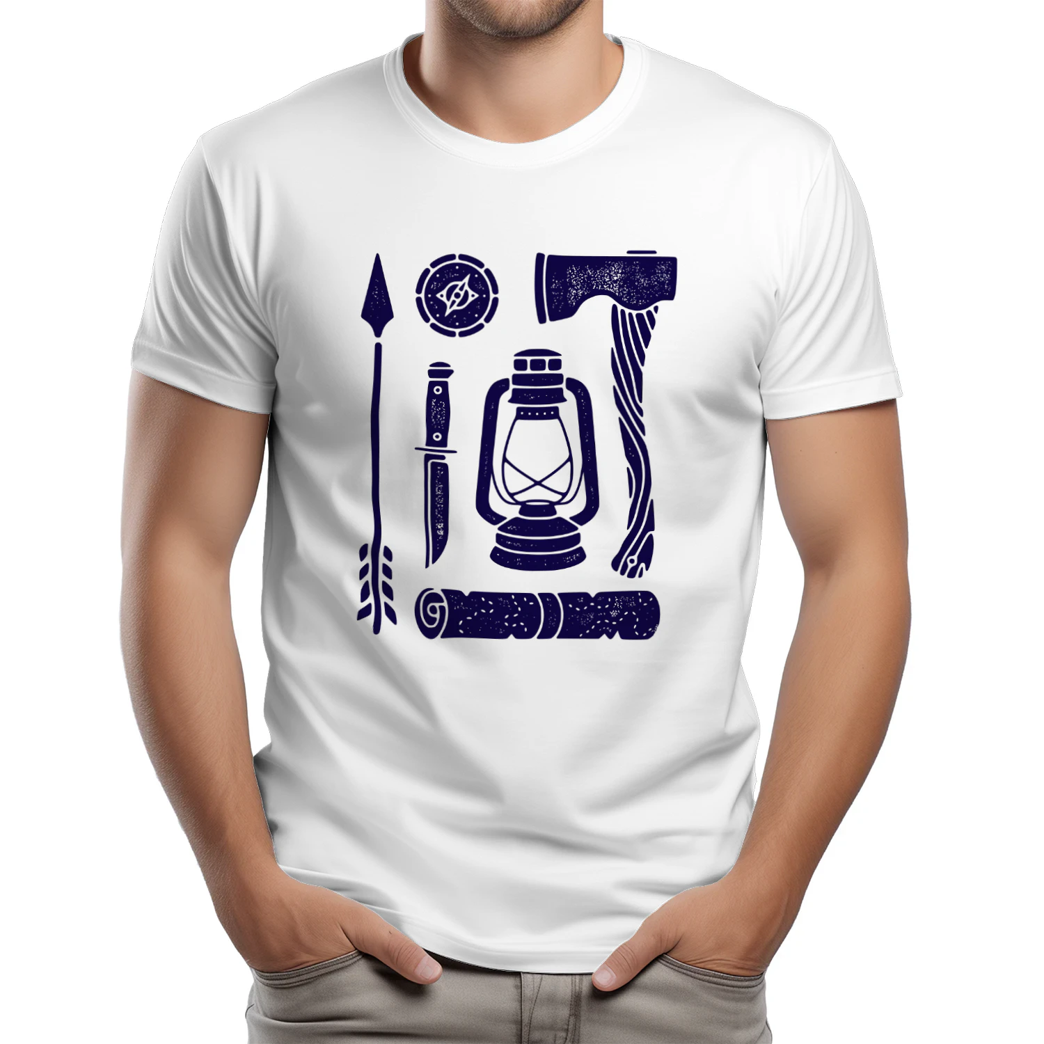 Vintage Campfire Graphic T-Shirt – Retro Outdoor Camping Tee