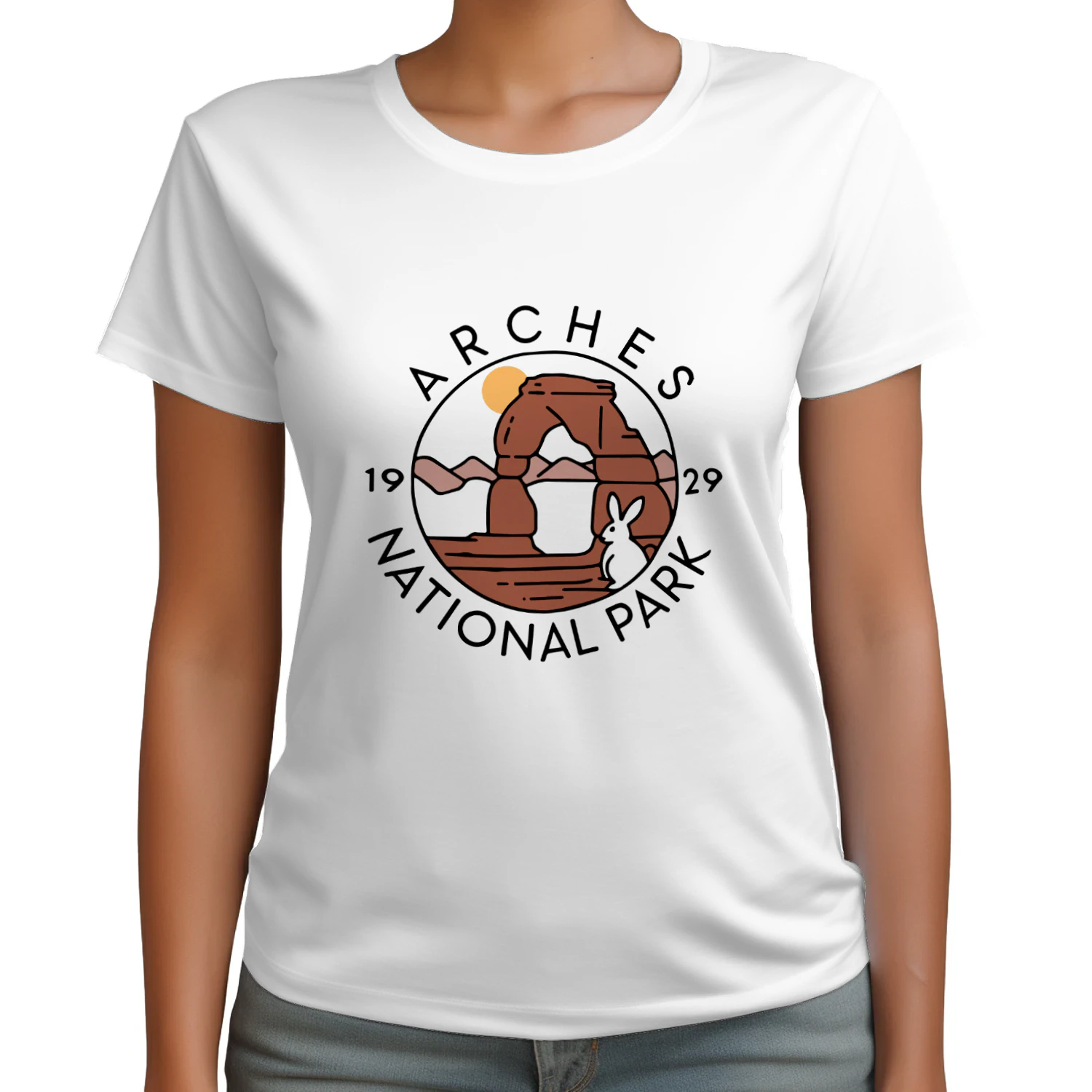 Scenic Arches National Park Hiking Trails Tee