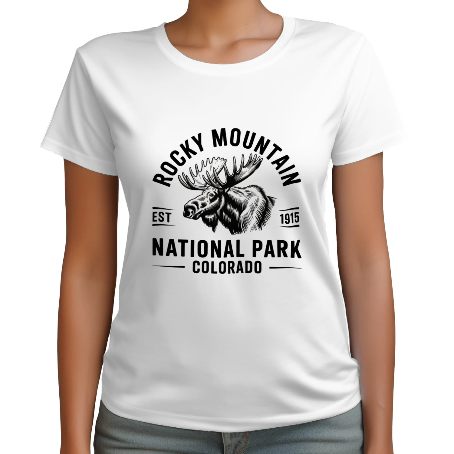Scenic Rocky Mountain National Park Landscape Tee