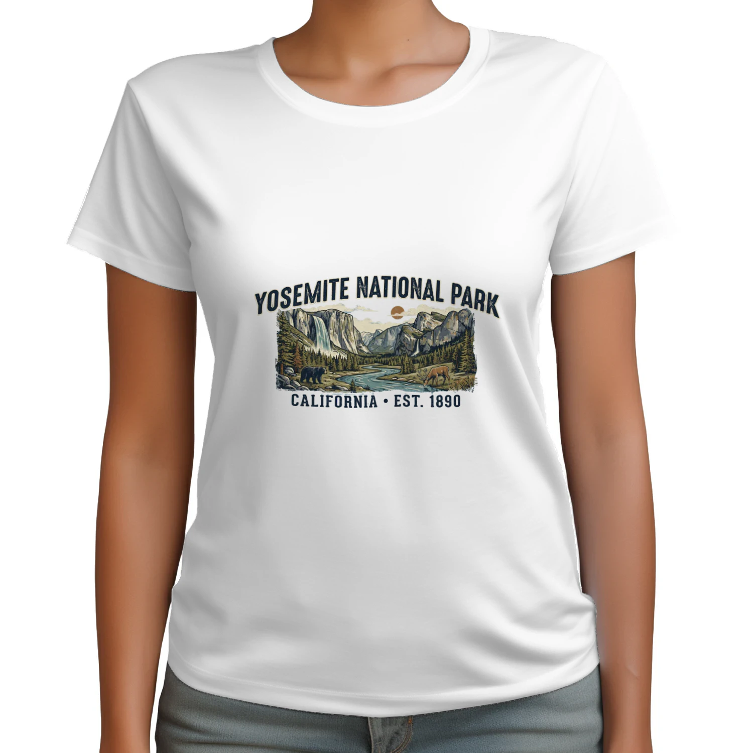 Vintage Yosemite National Park Shirt  Retro California Valley & Wildlife Graphic Tee