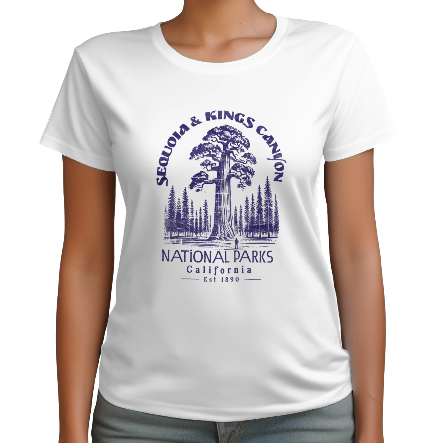 Sequoia National Park Retro Wilderness Graphic