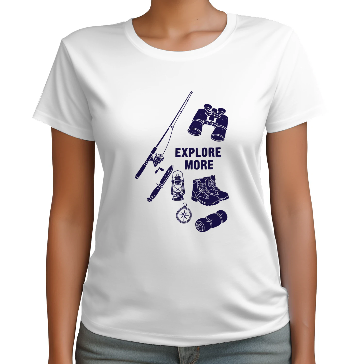 Vintage Camp More Worry Less T-Shirt – Retro Outdoor Graphic Tee