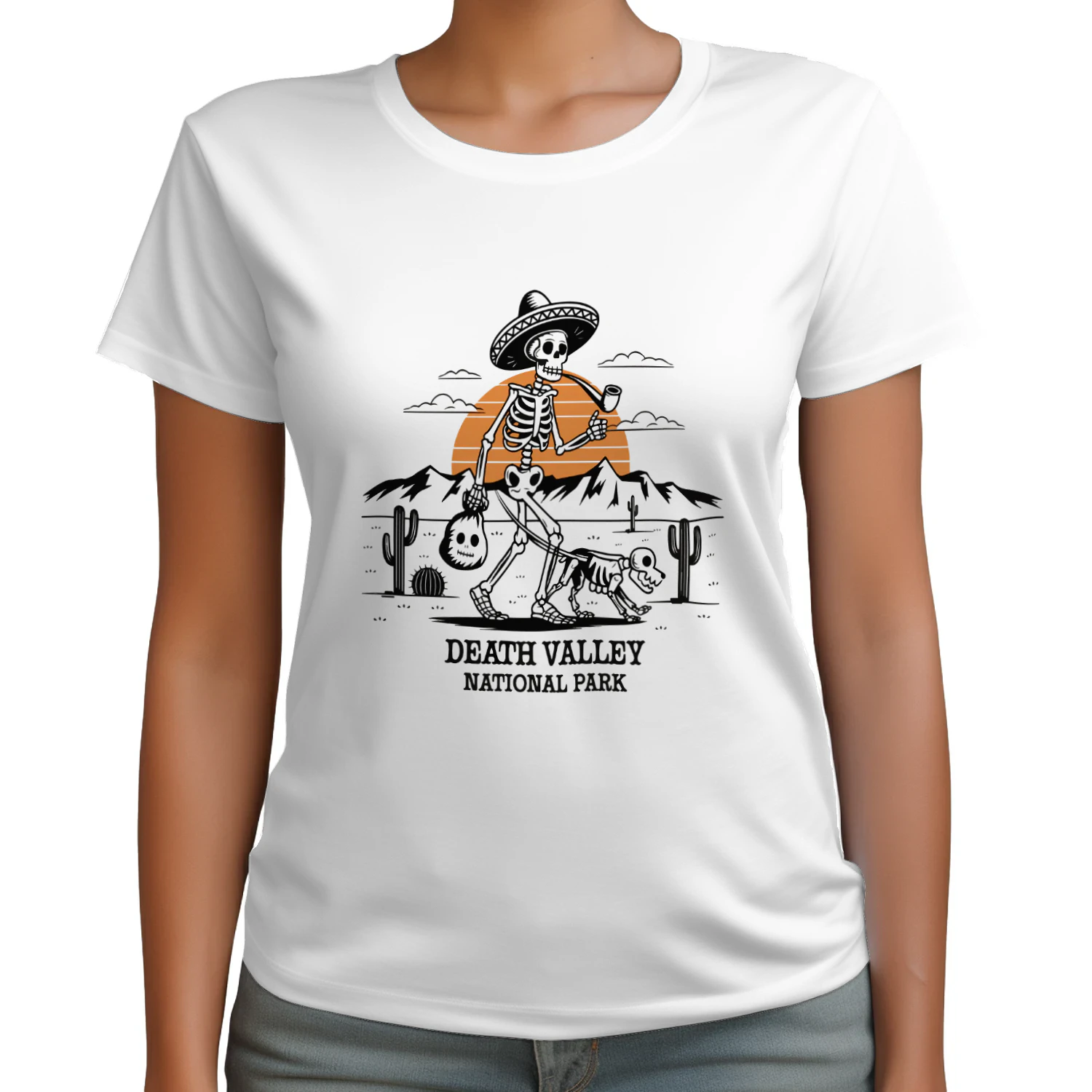 Death Valley National Park Vintage Sunset Design
