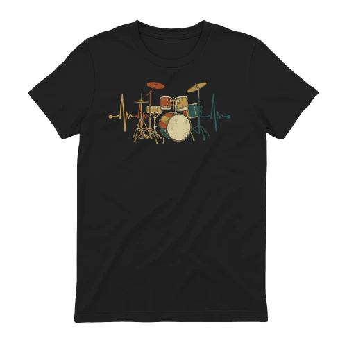 Drum Retro Heartbeat Drum Kit