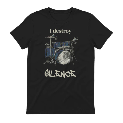 Drum kit destroys the silence