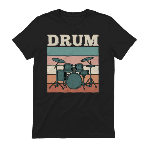 Drum color block stripes art