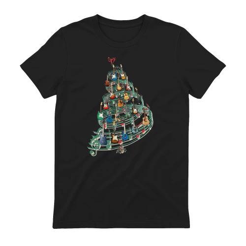 Christmas Guitar Notes Tree