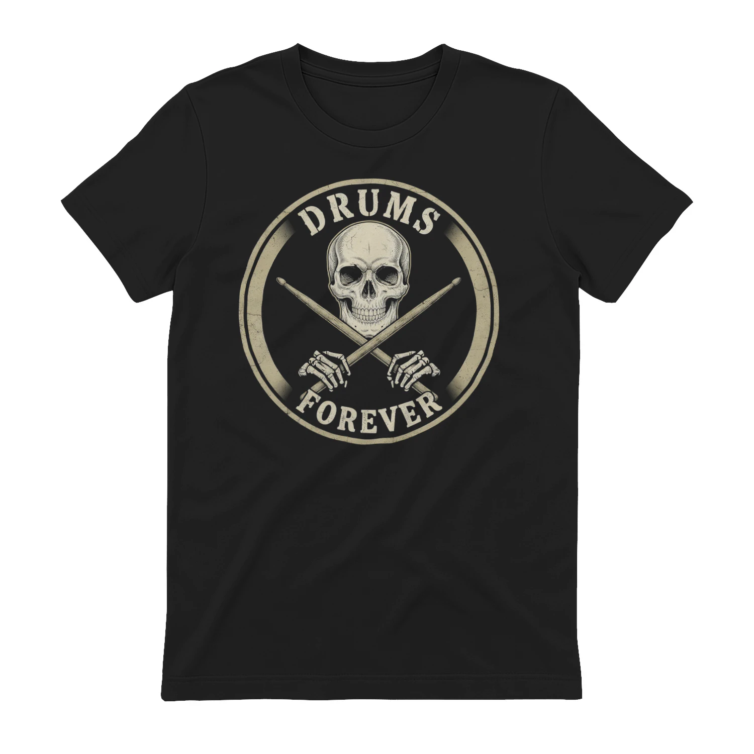 Drum Skull Crossbones Circle