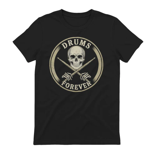 Drum Skull Crossbones Circle