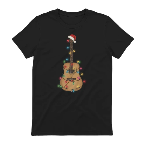 Christmas Guitar Lights Santa Hat