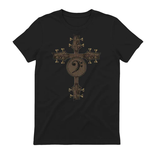Bass Clef Guitar Cross