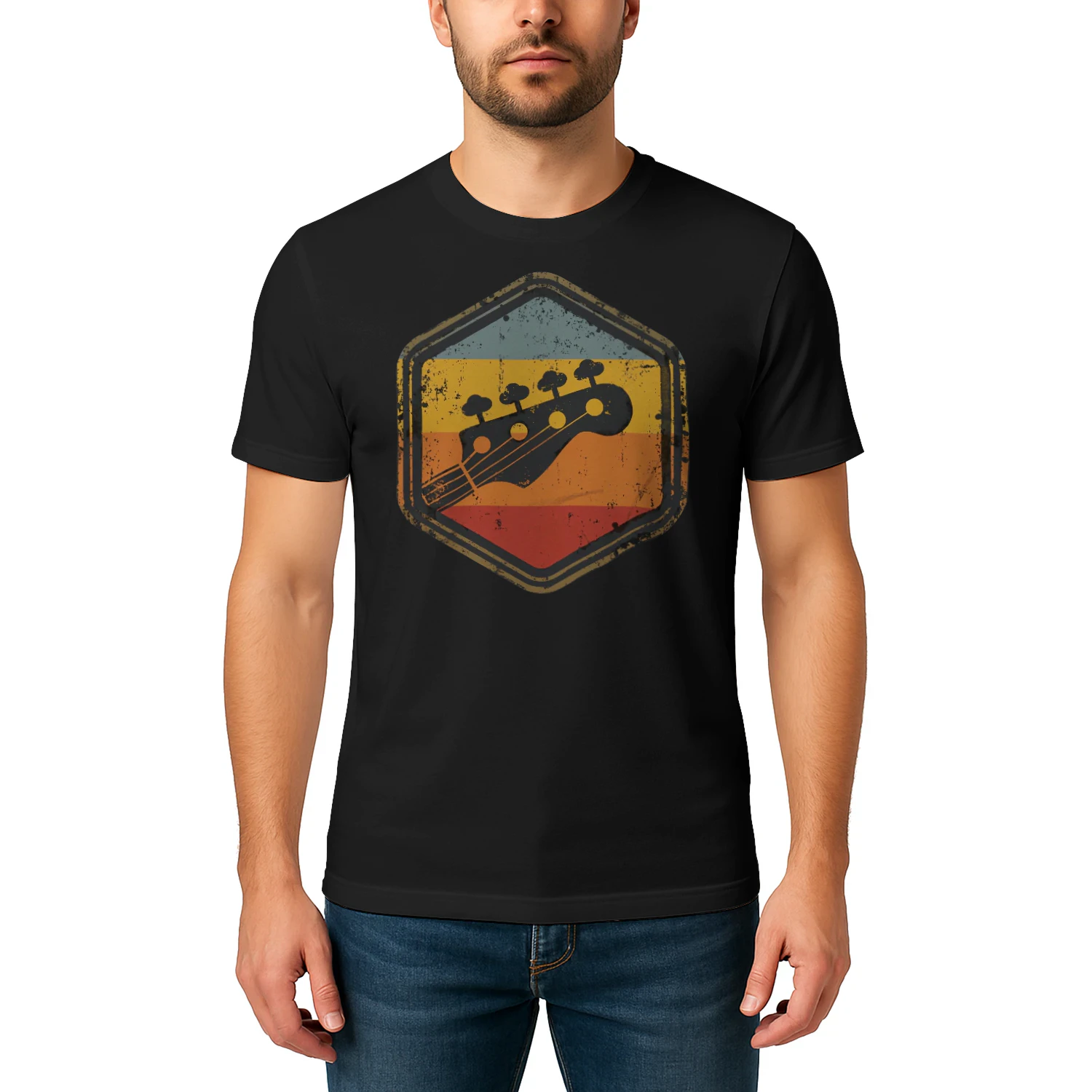 Bass Retro Hexagon Headstock