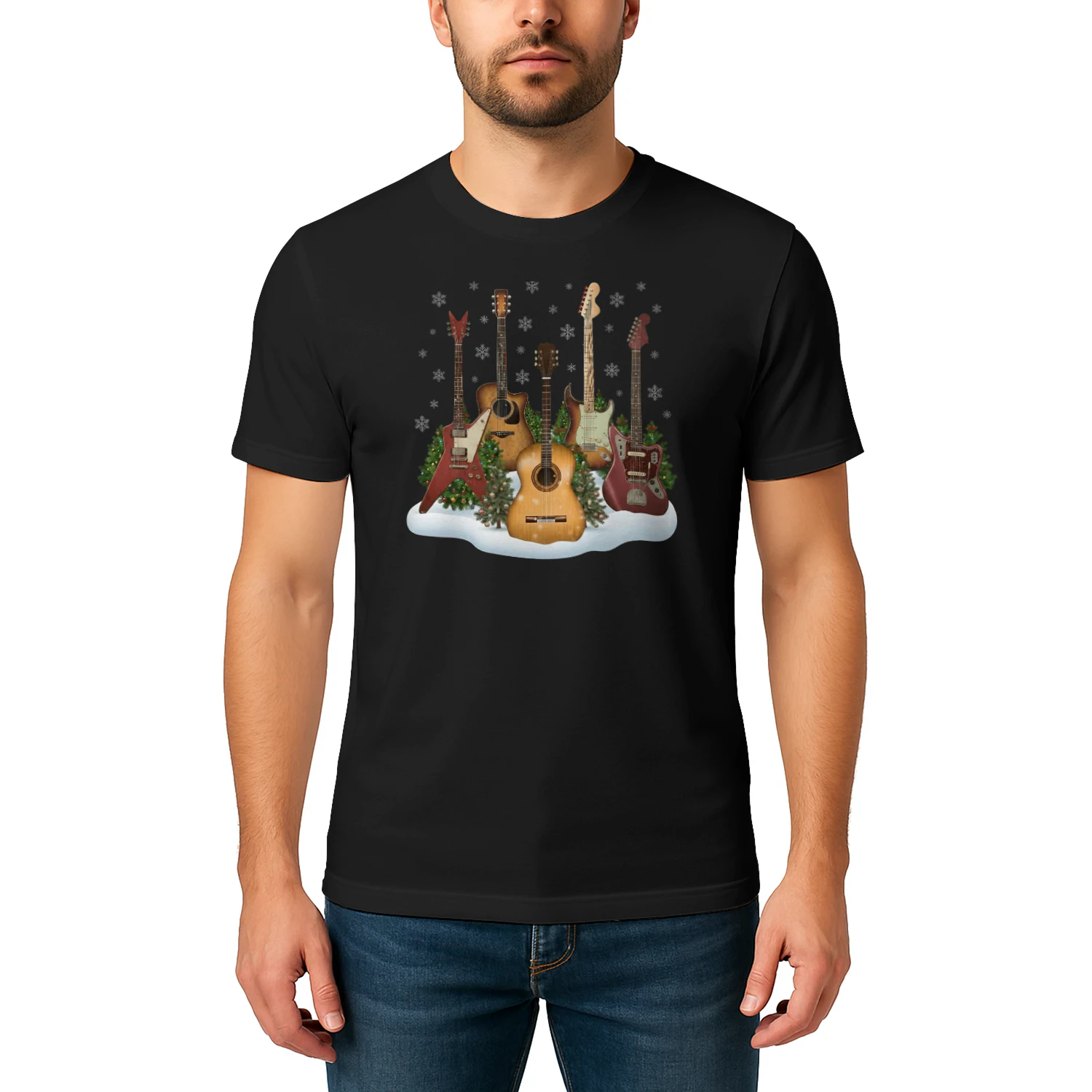 Christmas Guitar Snow Band