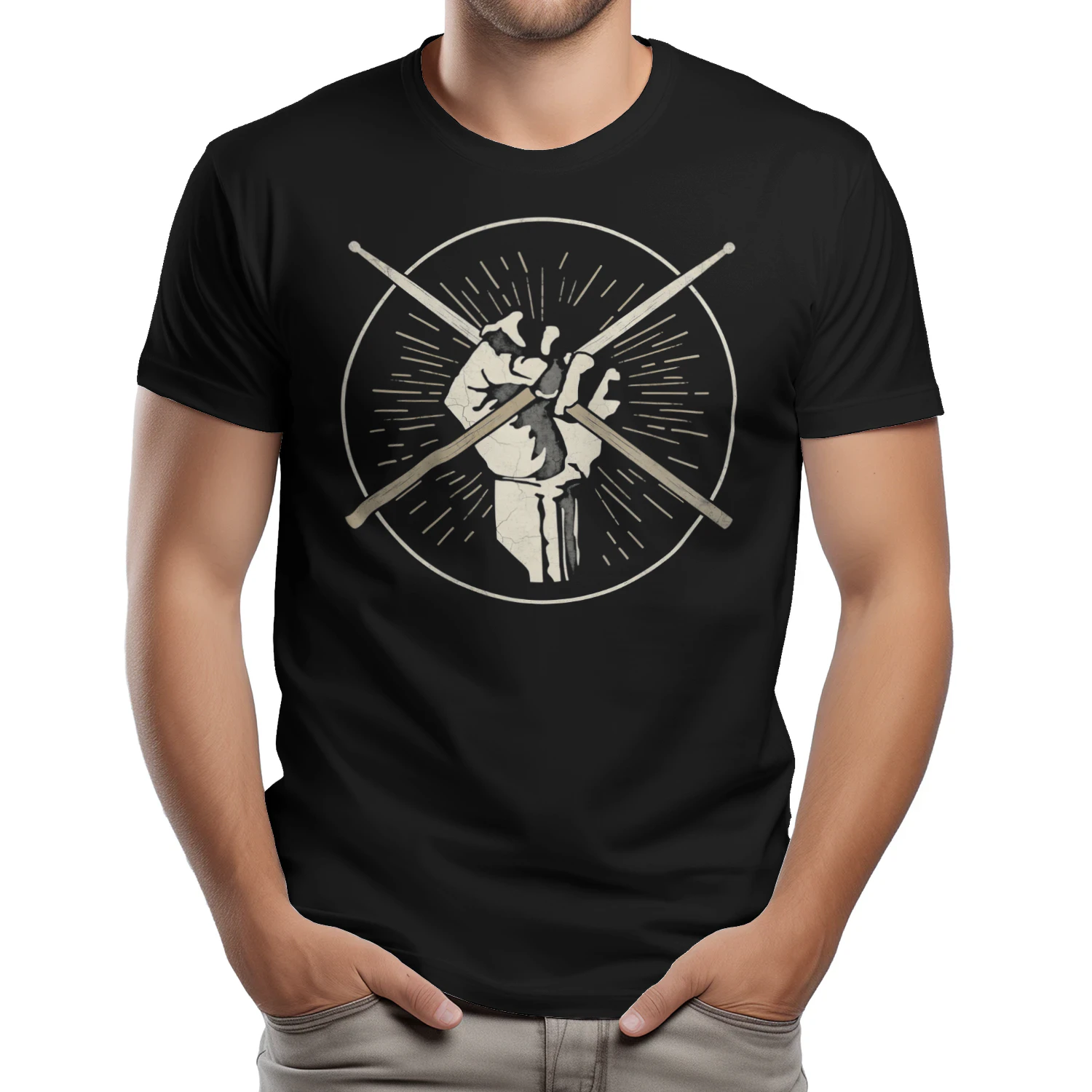 Drum Fist Holding Drum Sticks