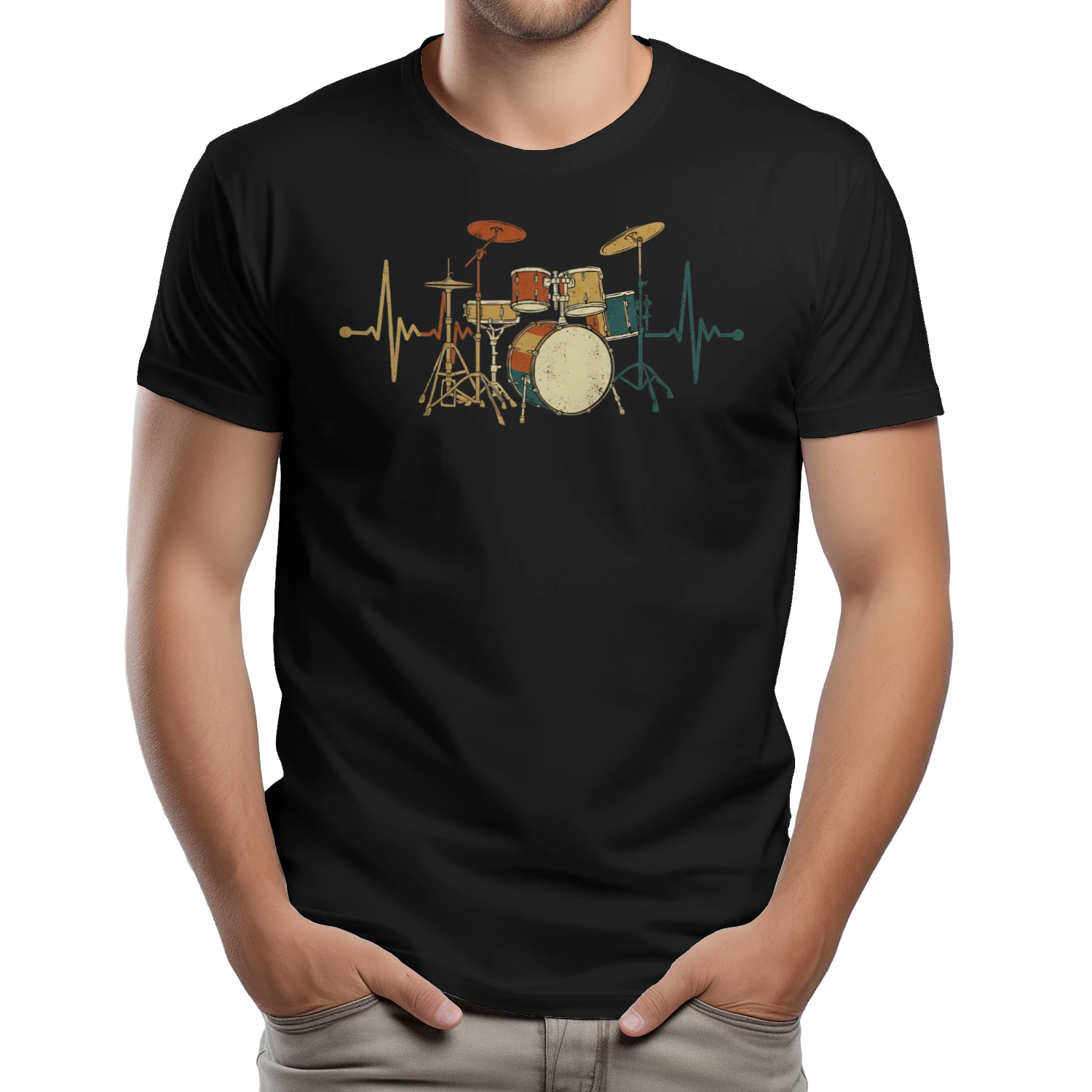 Drum Retro Heartbeat Drum Kit