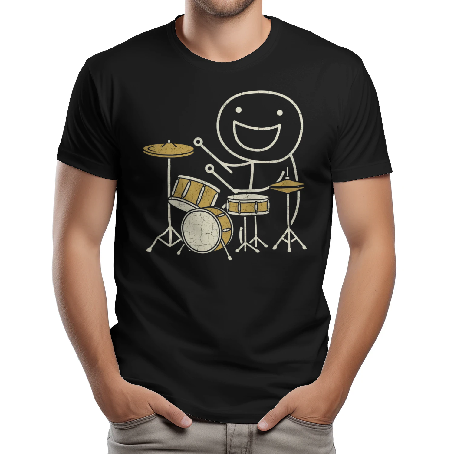 Drum Happy Stick Figure