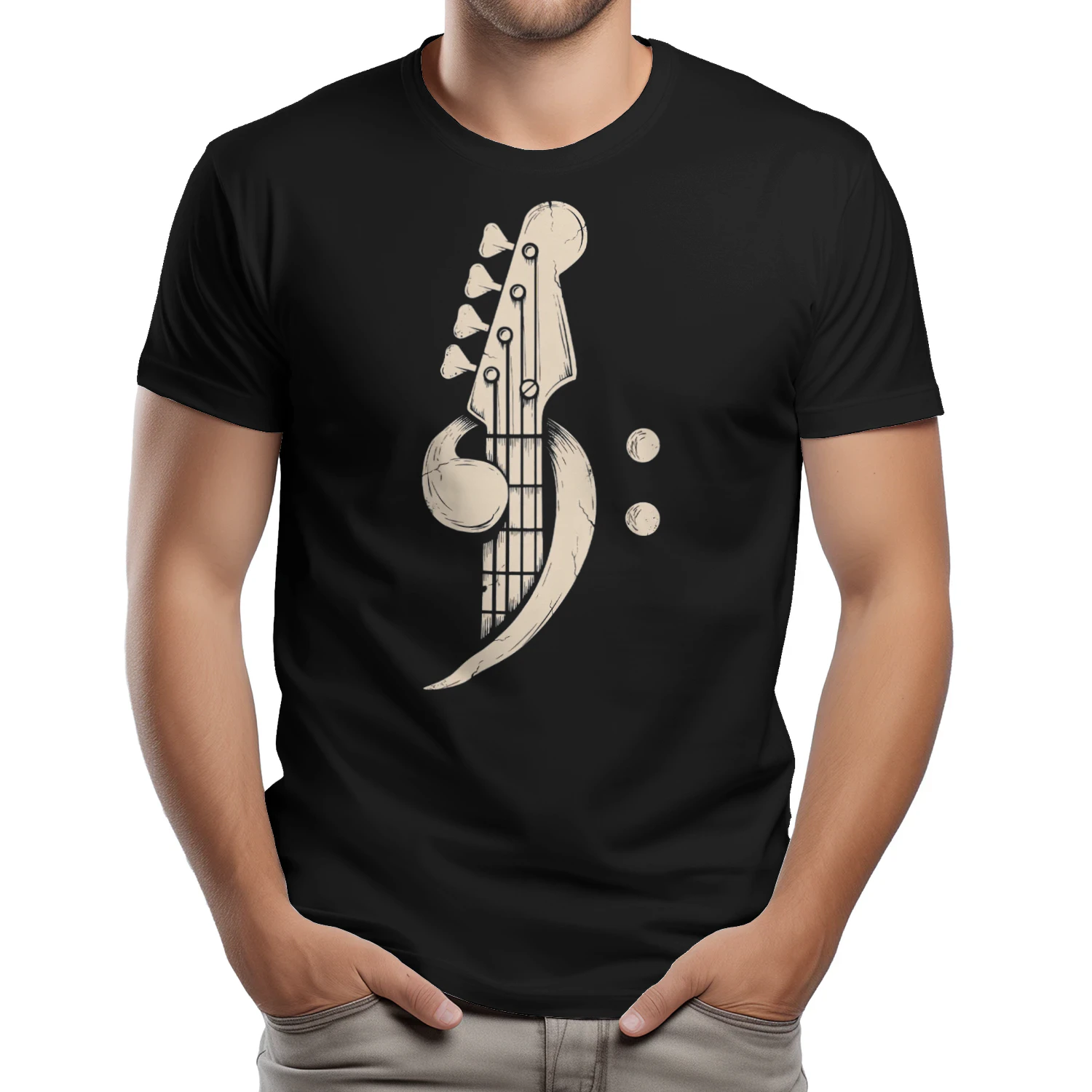 Bass Distressed Clef Headstock