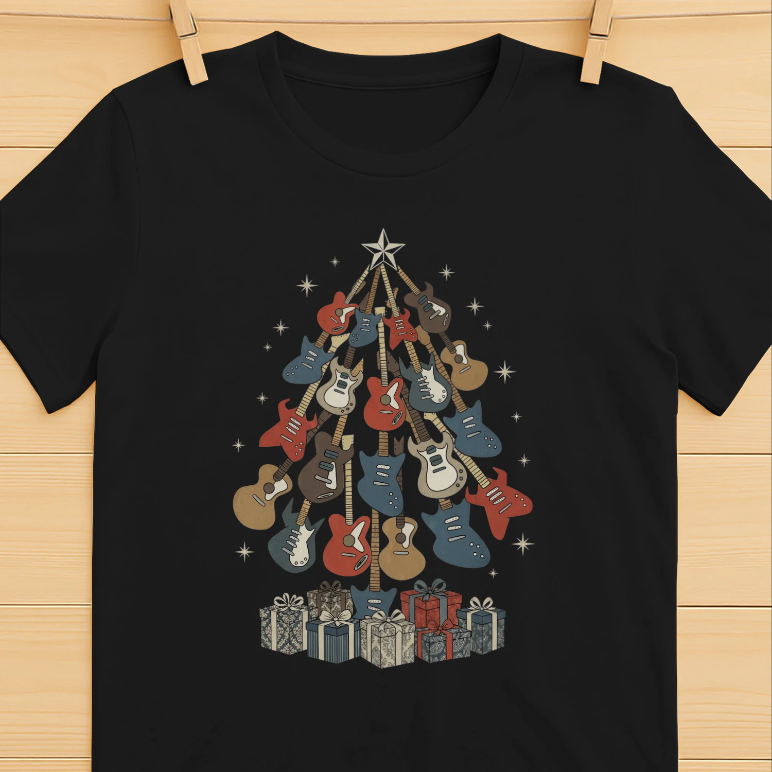 Christmas Guitar Retro Gifts