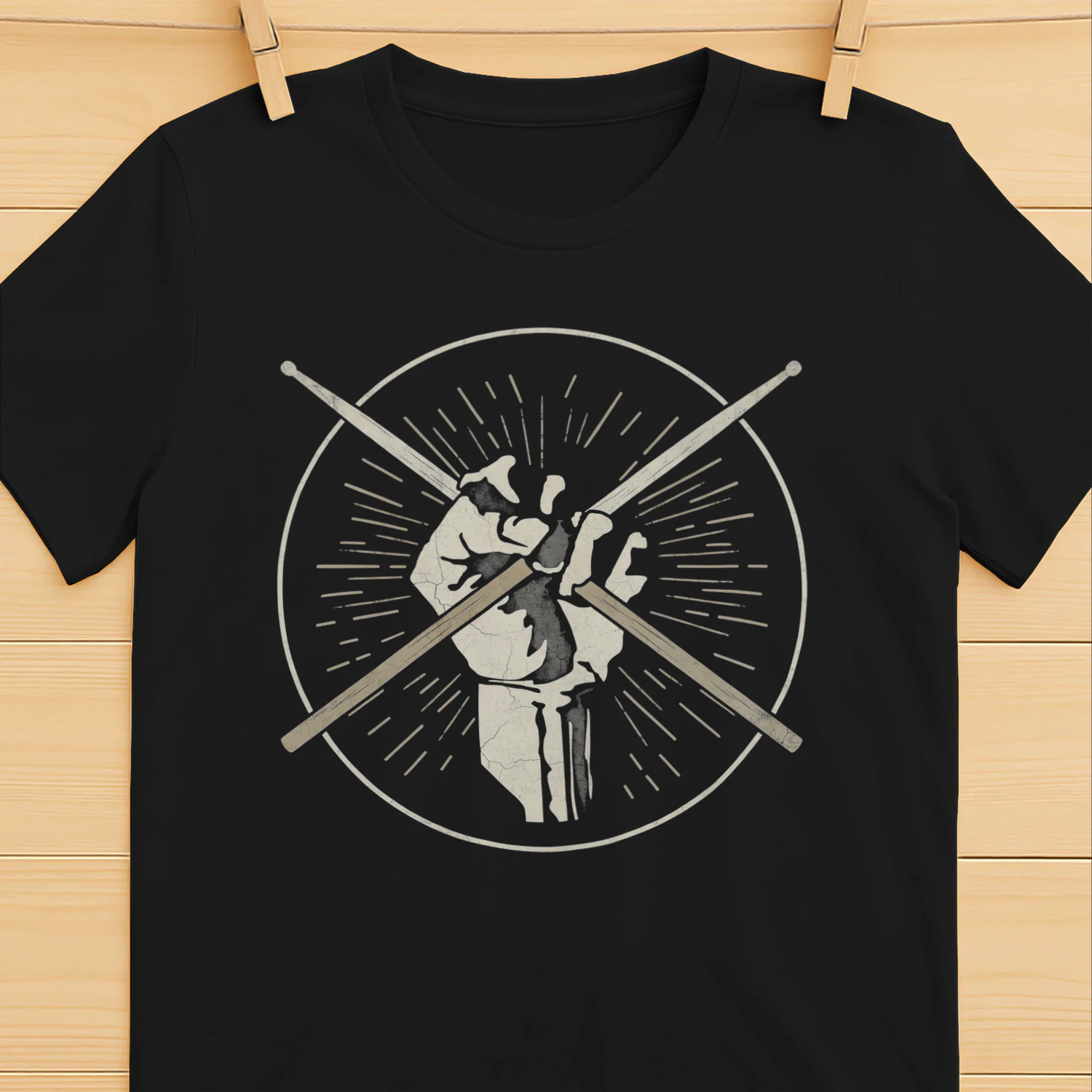 Drum Fist Holding Drum Sticks