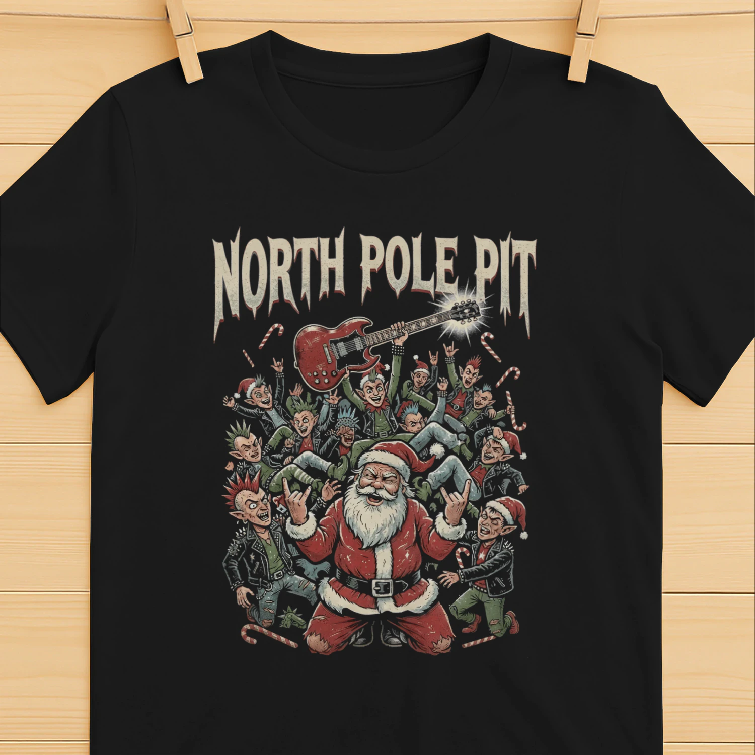 Christmas Guitar North Pole Pit