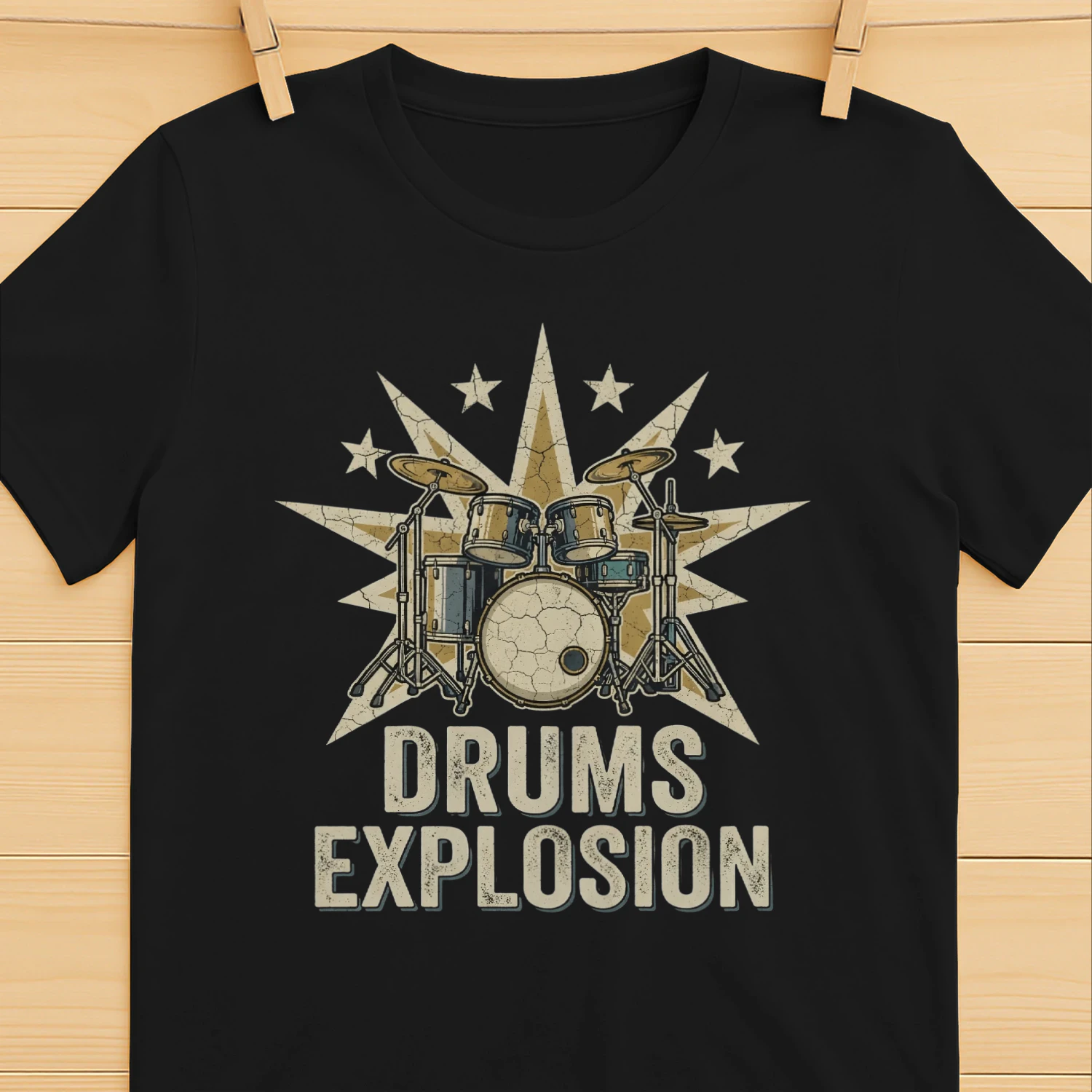 Drum Star Explosion Design