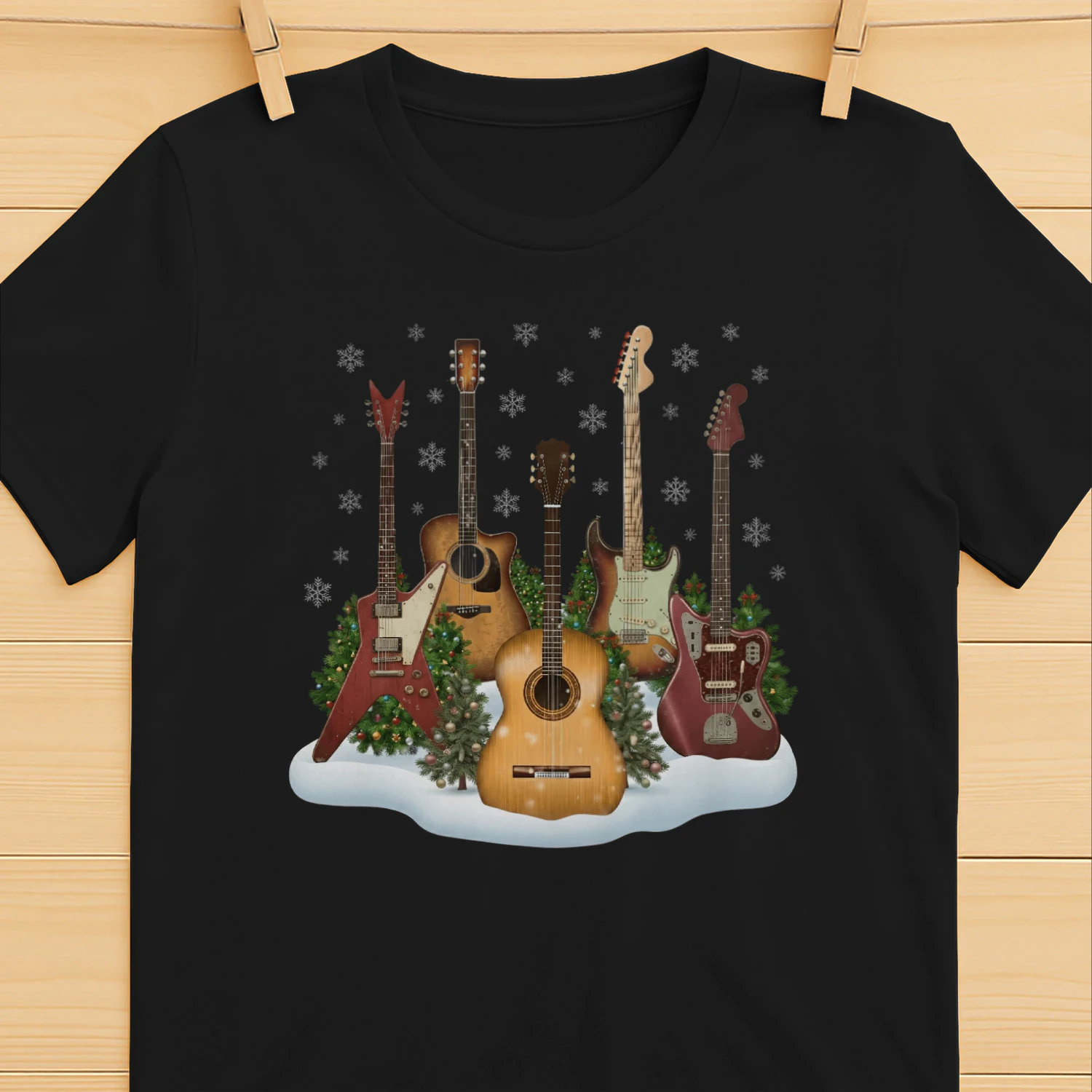 Christmas Guitar Snow Band