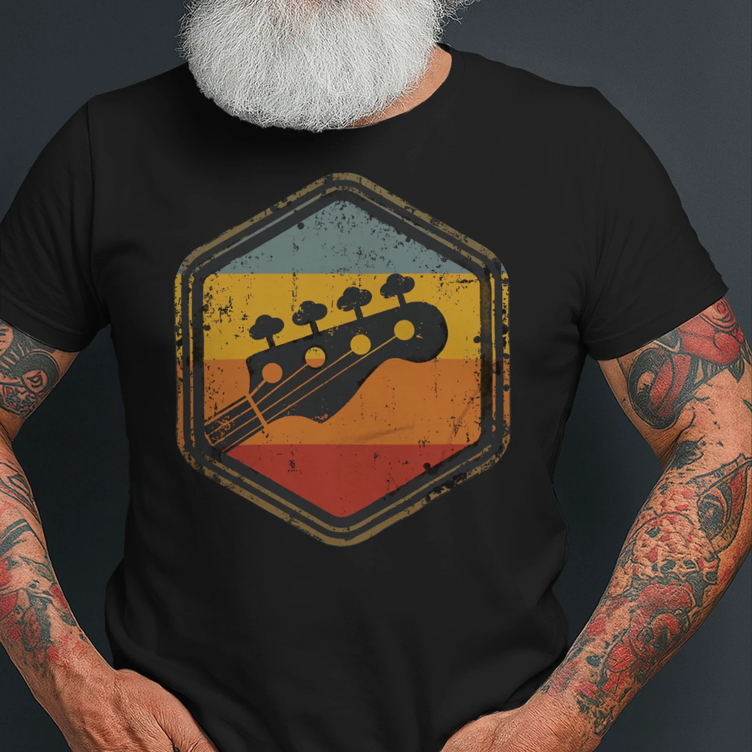 Bass Retro Hexagon Headstock