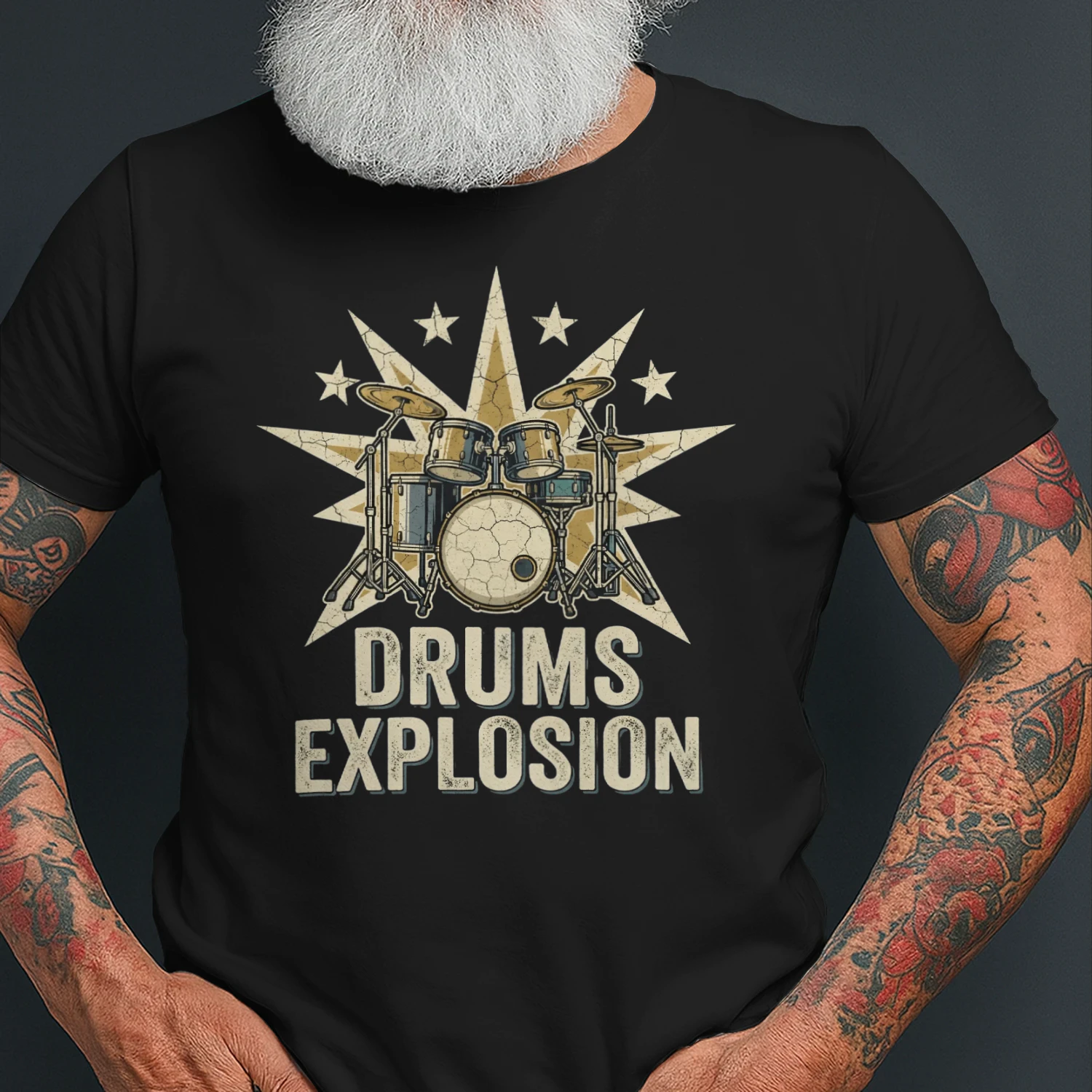 Drum Star Explosion Design