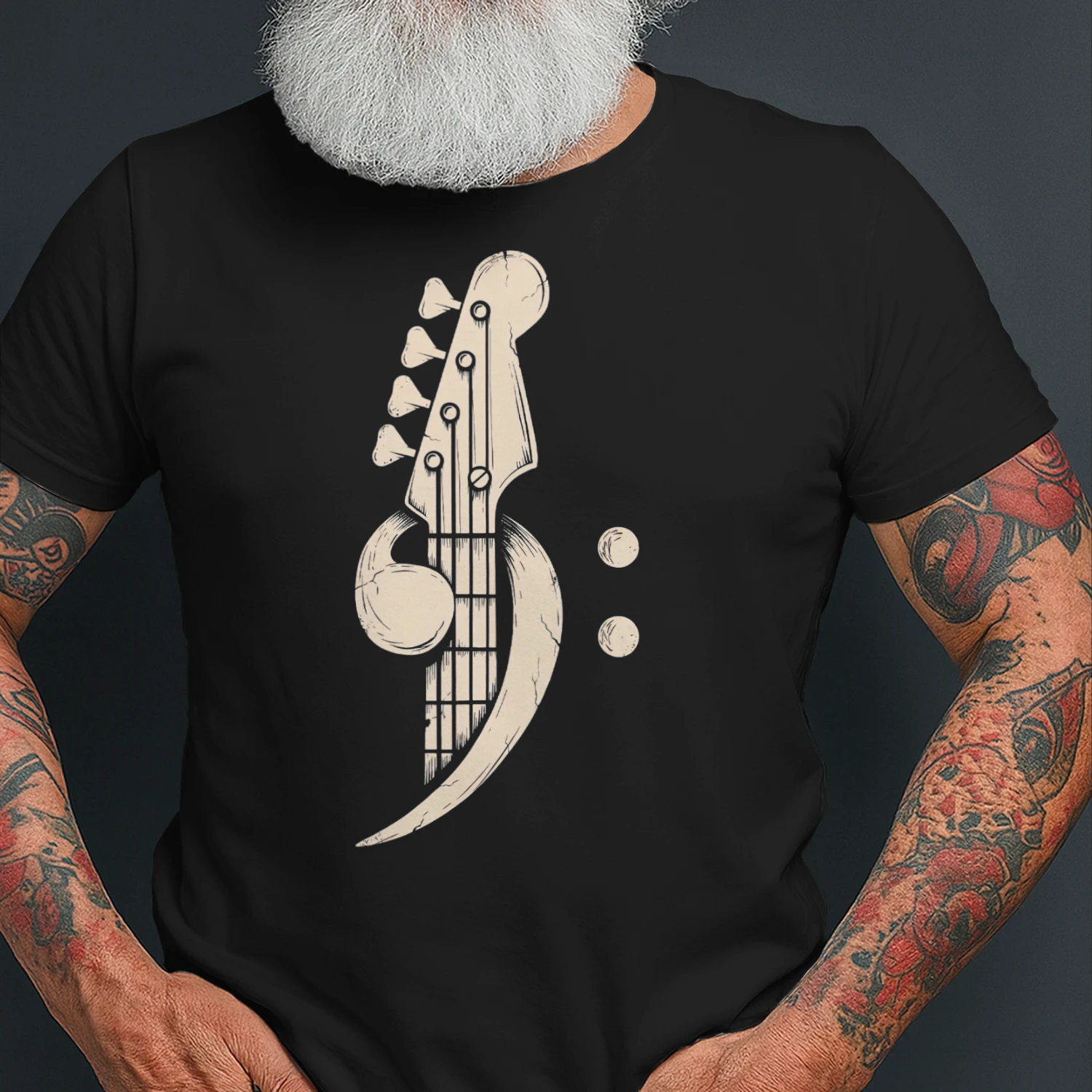 Bass Distressed Clef Headstock