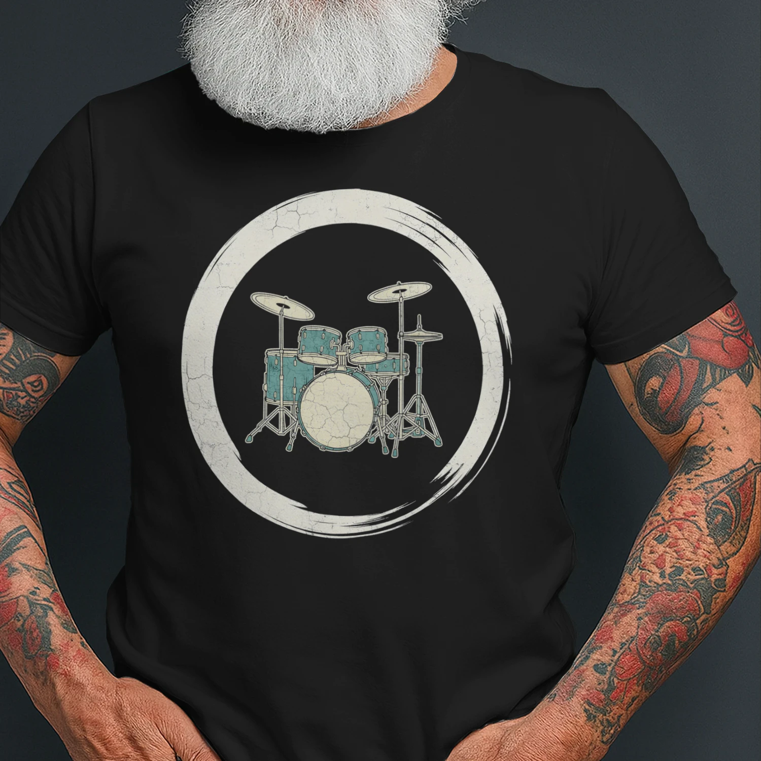 Drum Vintage Drum Kit Circle