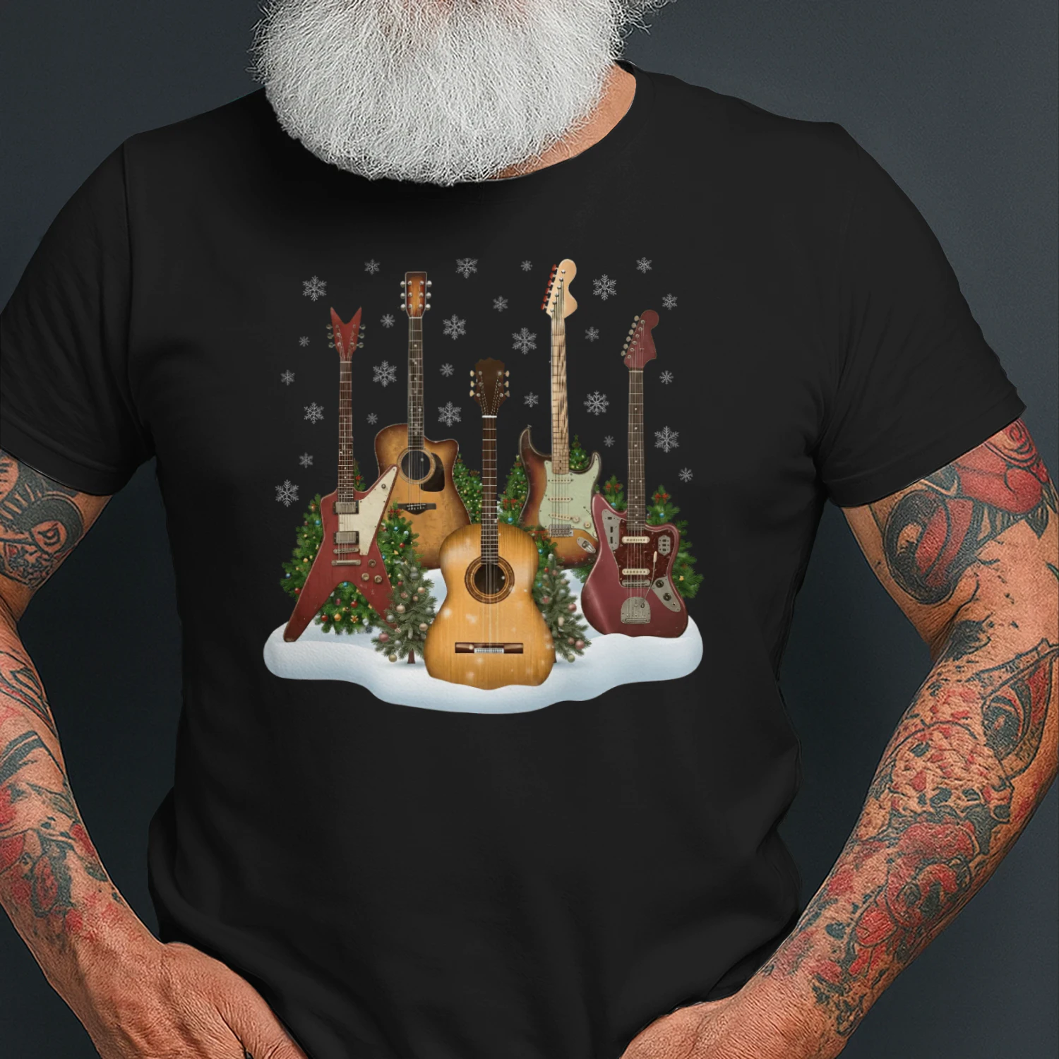 Christmas Guitar Snow Band