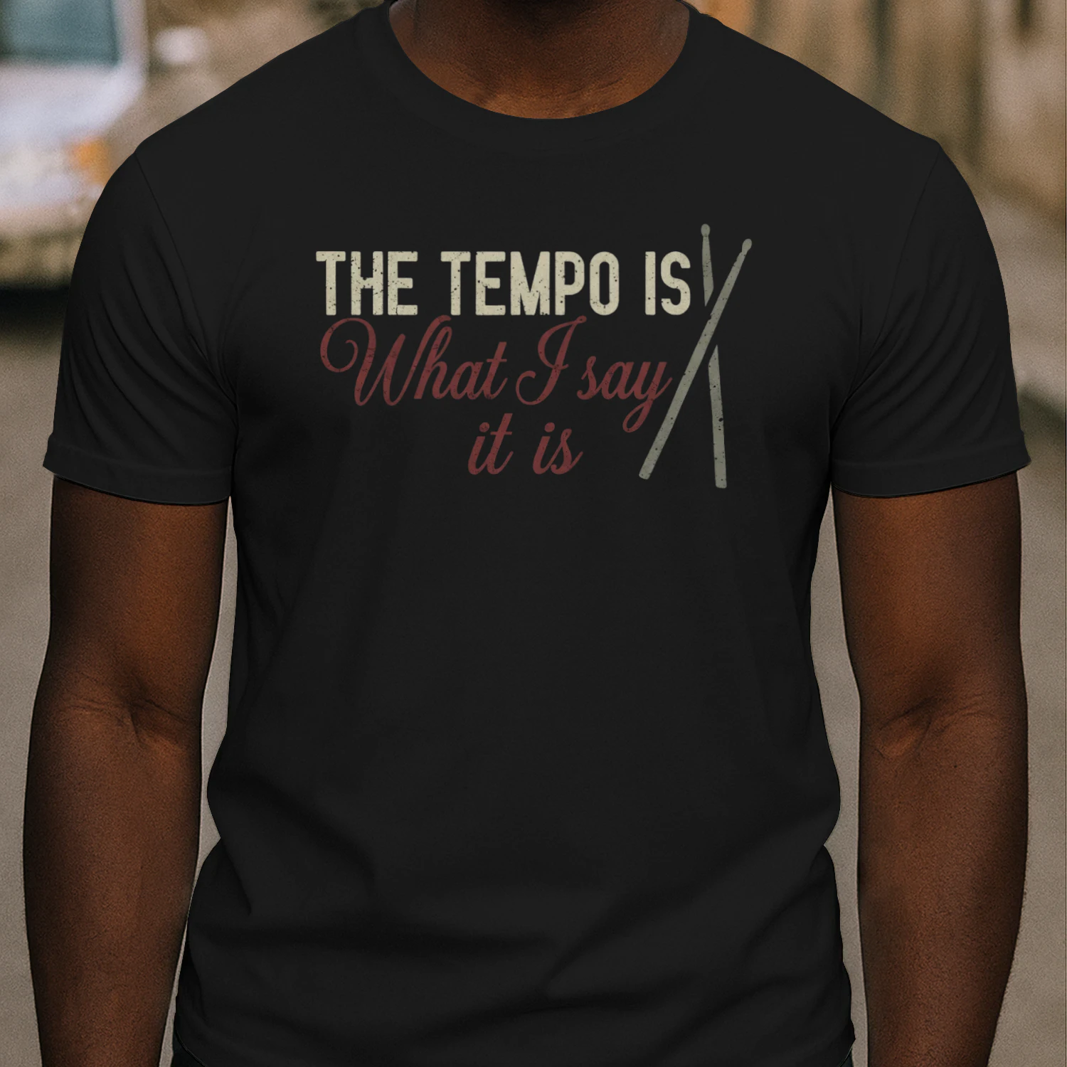 Drum Tempo Typography Design