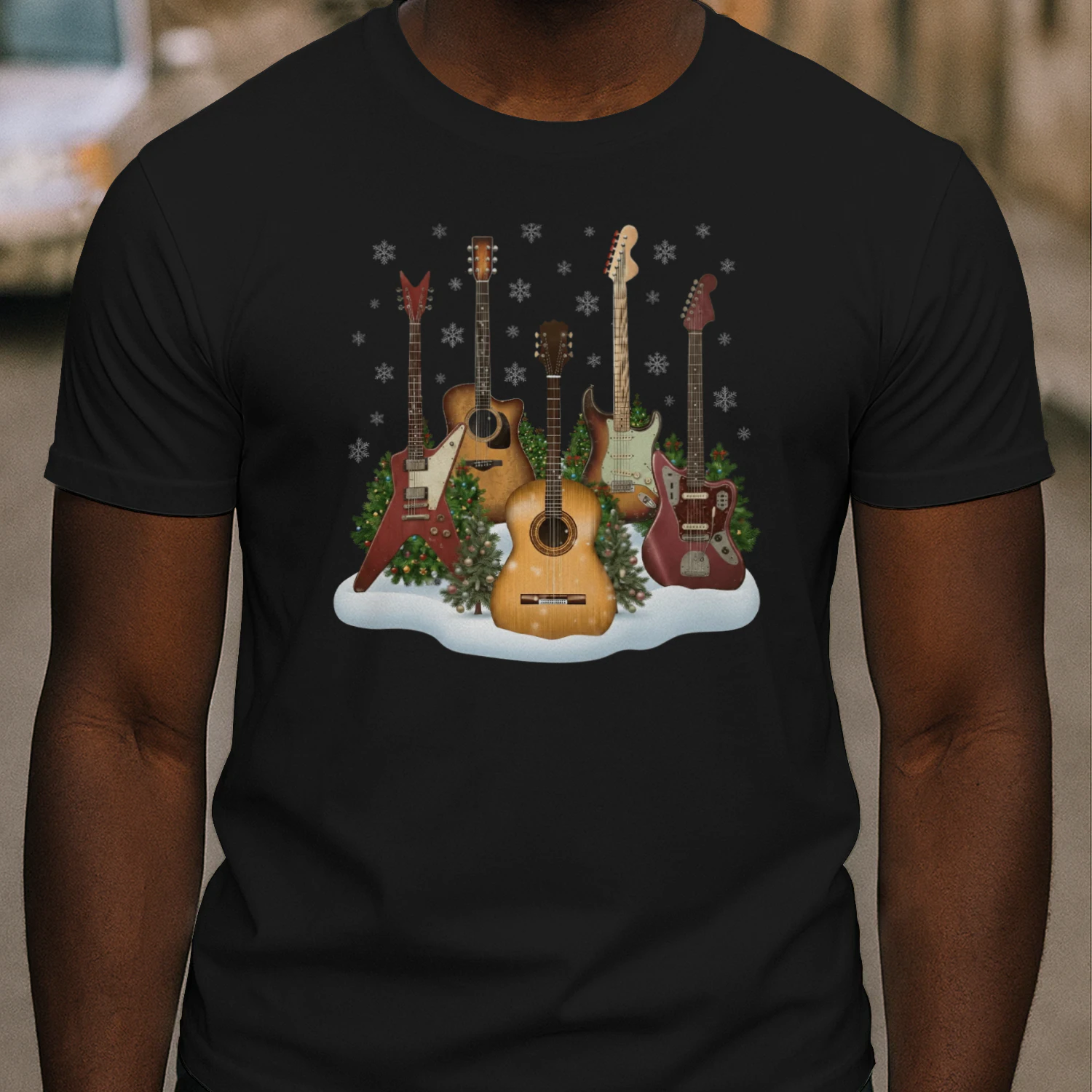Christmas Guitar Snow Band