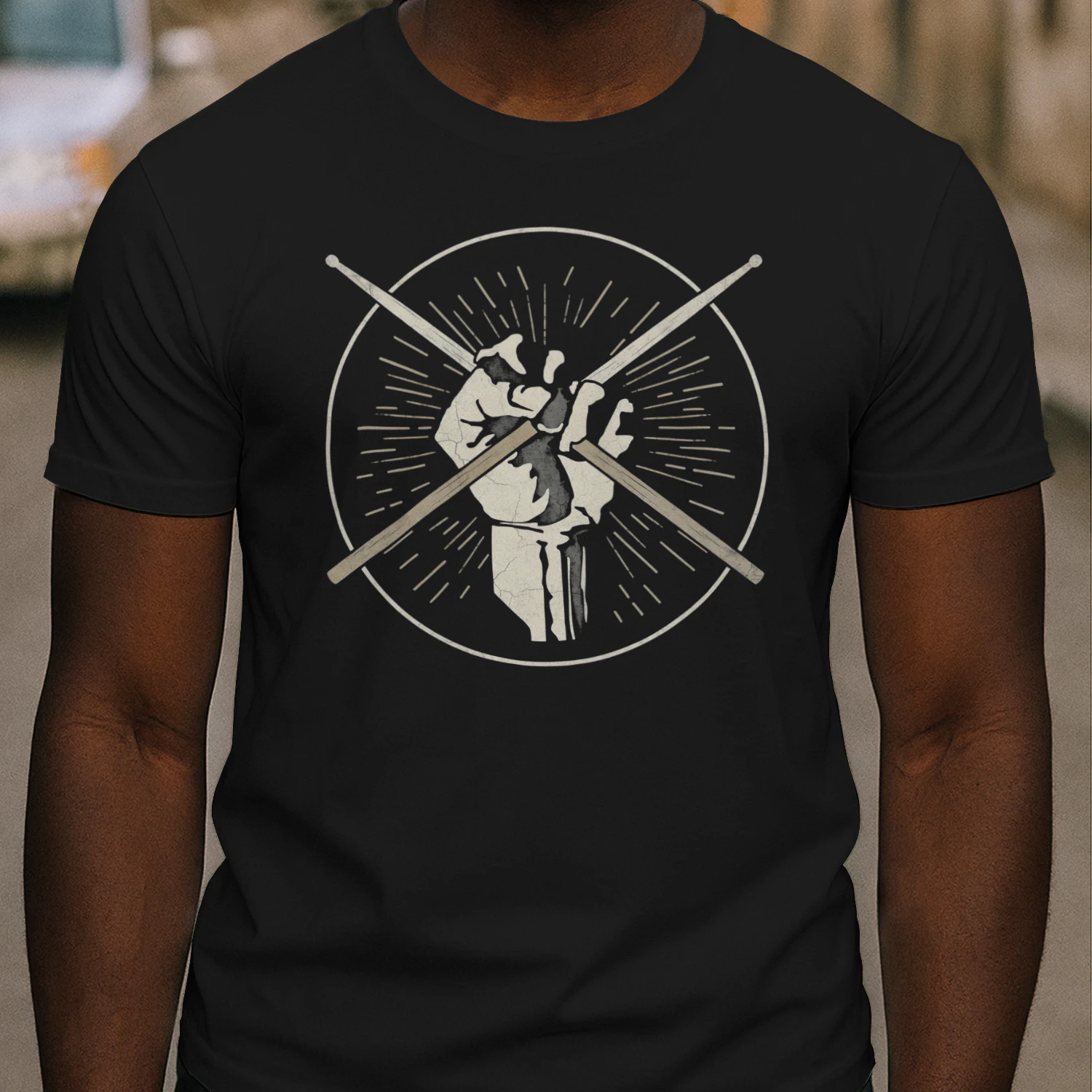 Drum Fist Holding Drum Sticks