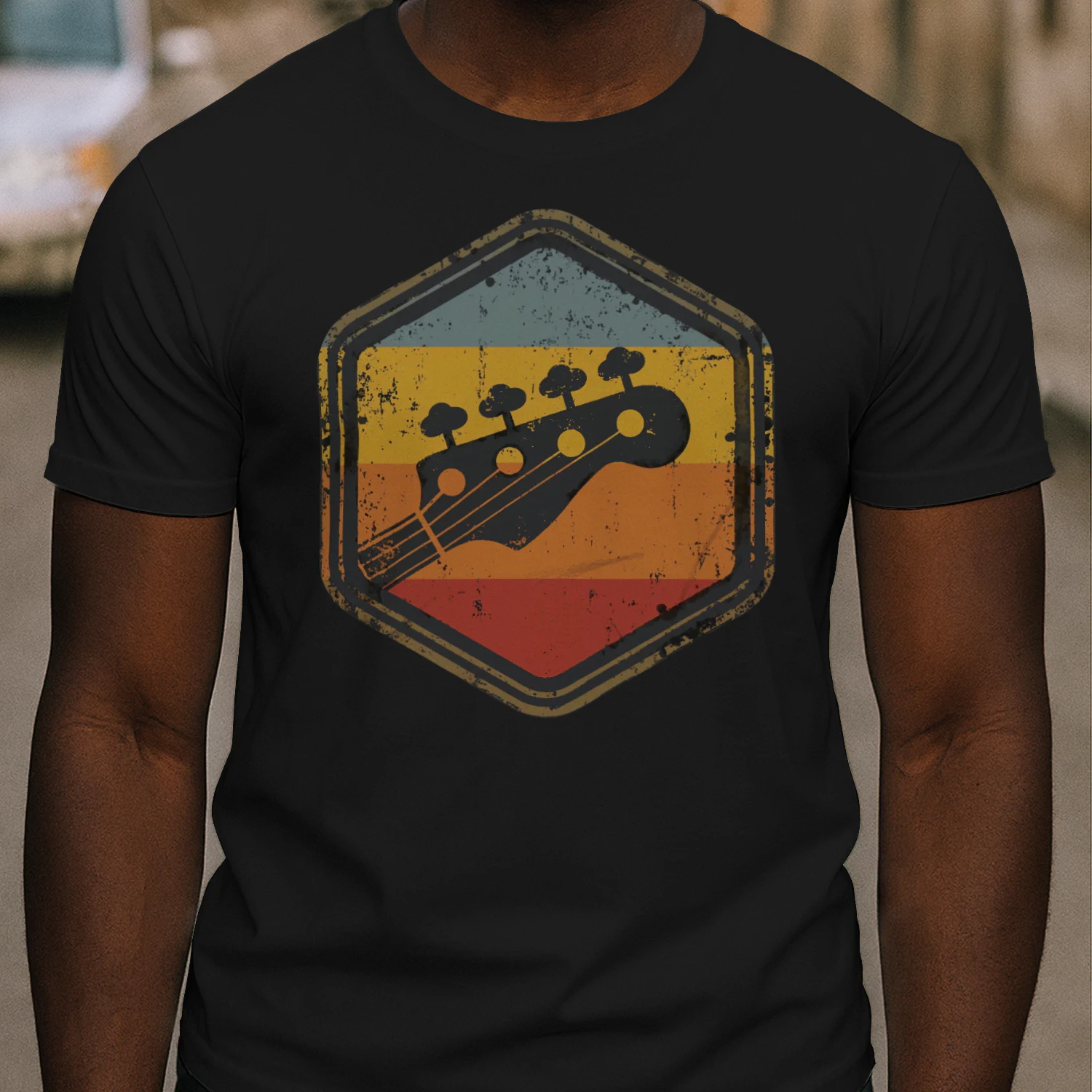 Bass Retro Hexagon Headstock