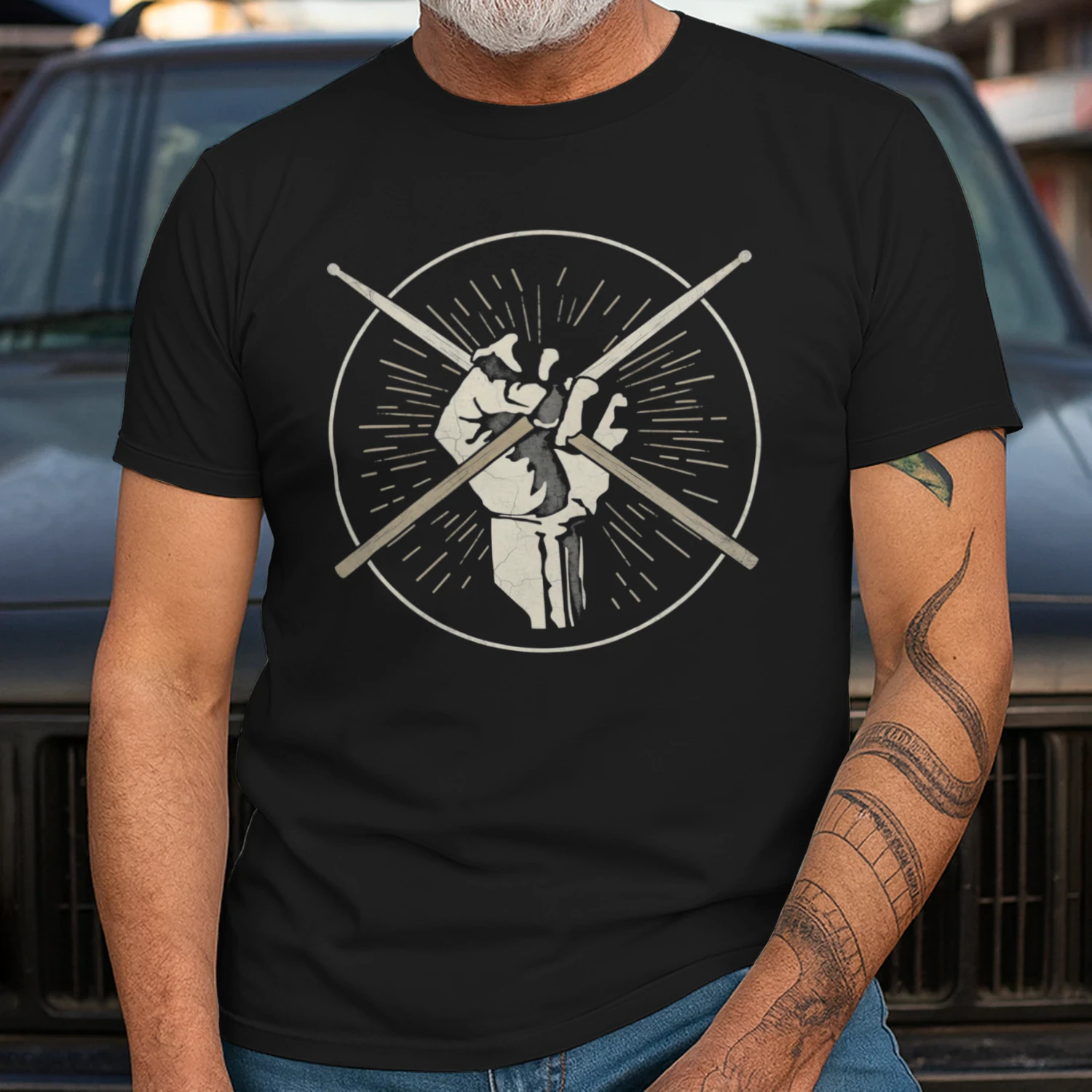 Drum Fist Holding Drum Sticks
