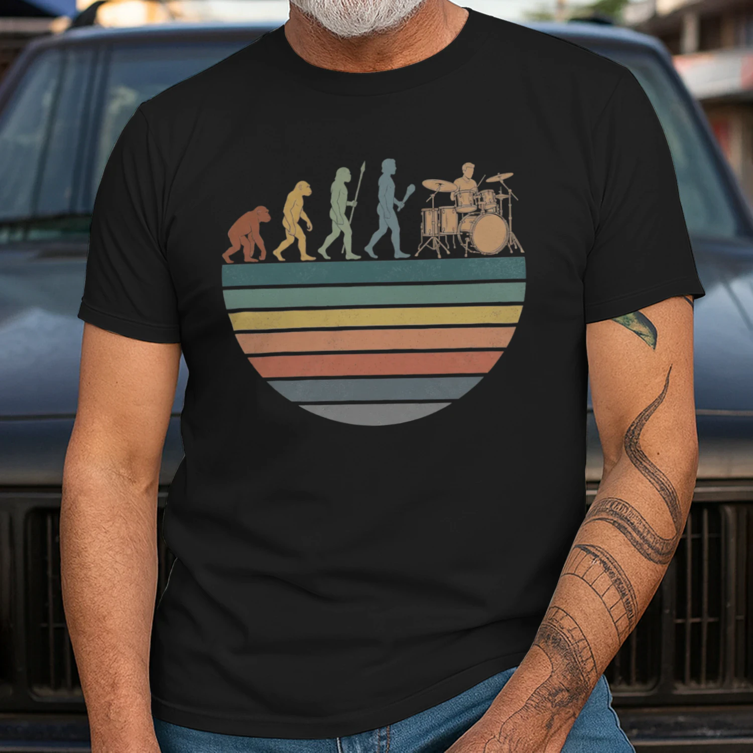 Drum Evolution Sunset Stripes