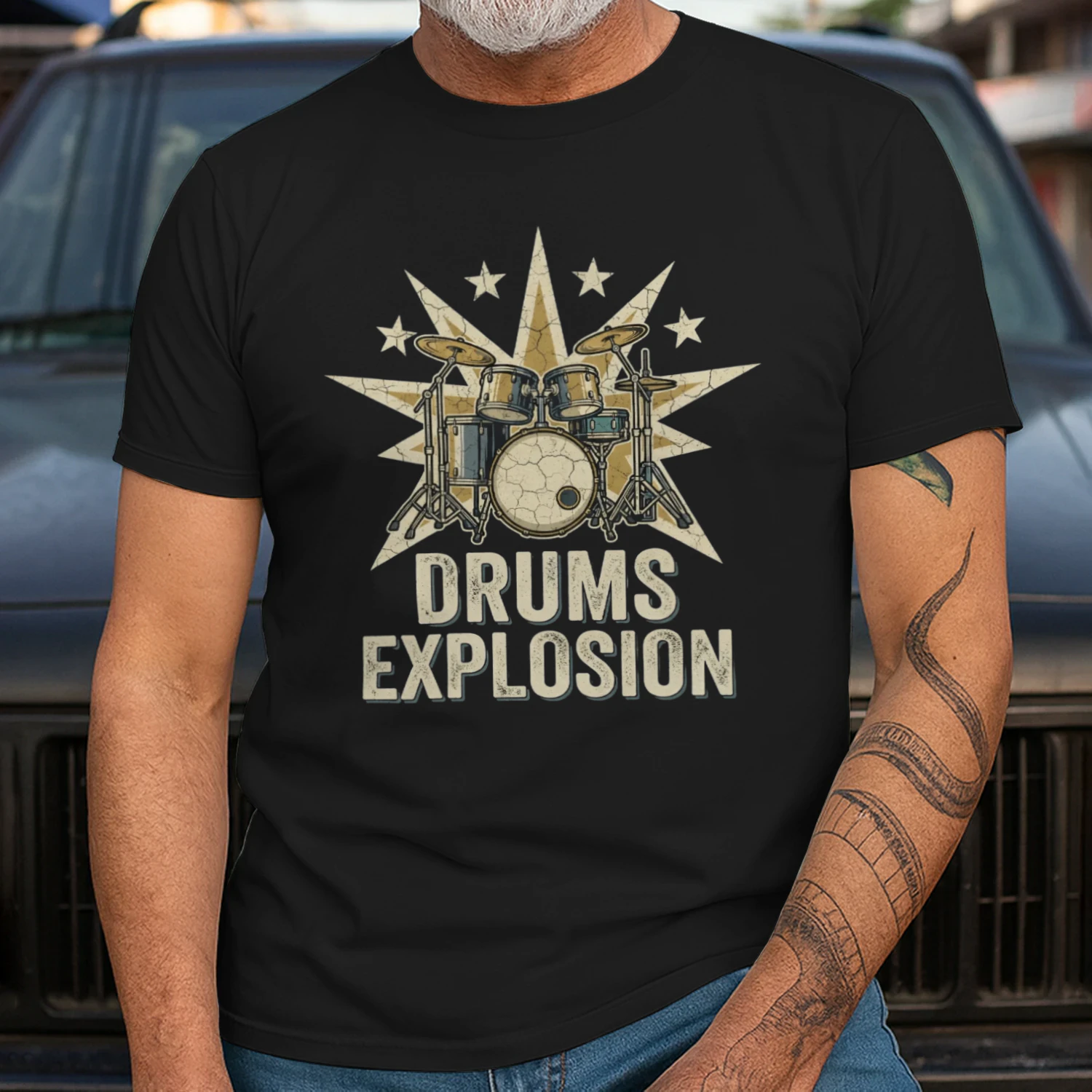 Drum Star Explosion Design
