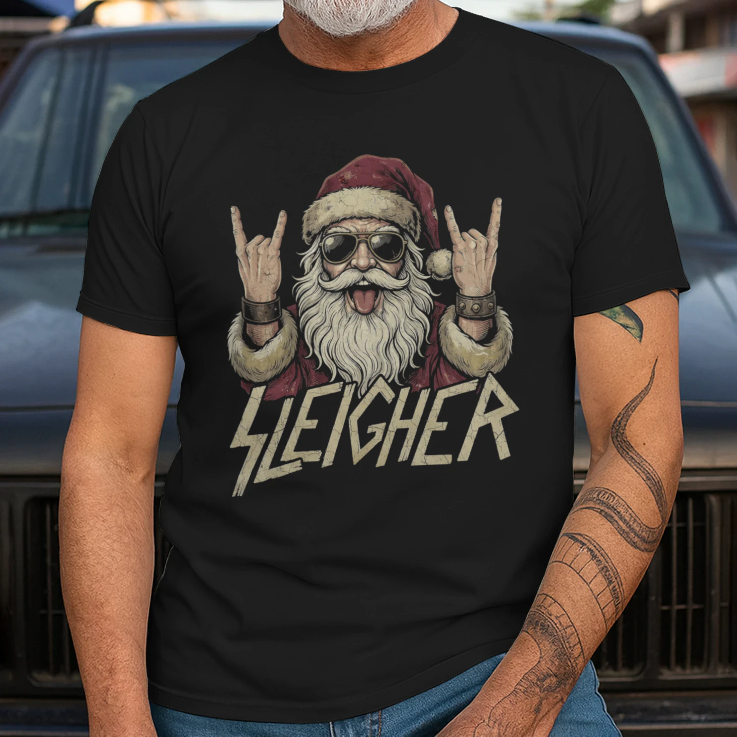 Christmas Guitar Sleigher Shades